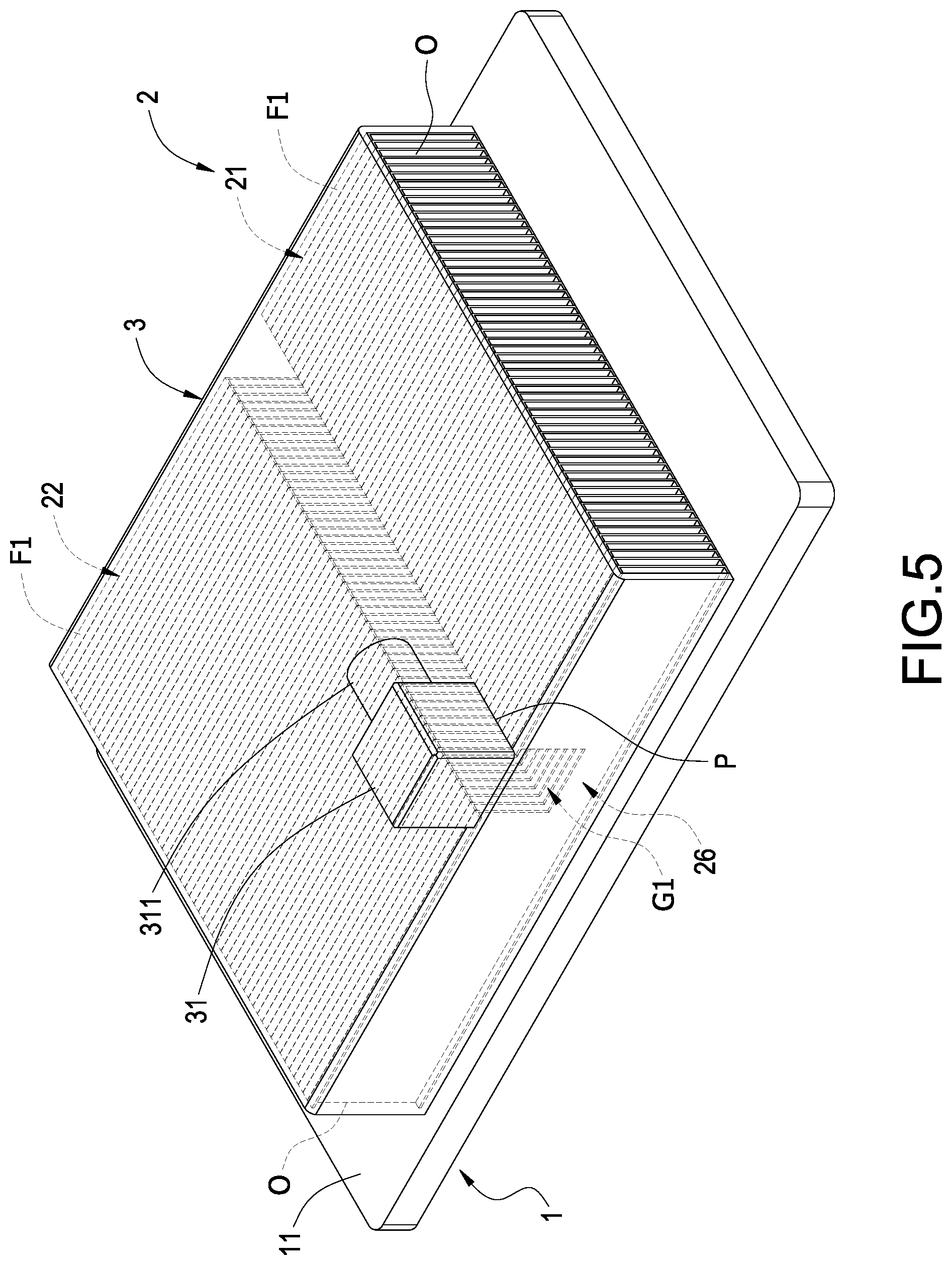 Patent US12492869 Figure 5 – Immersion liquid cooling heat sink
