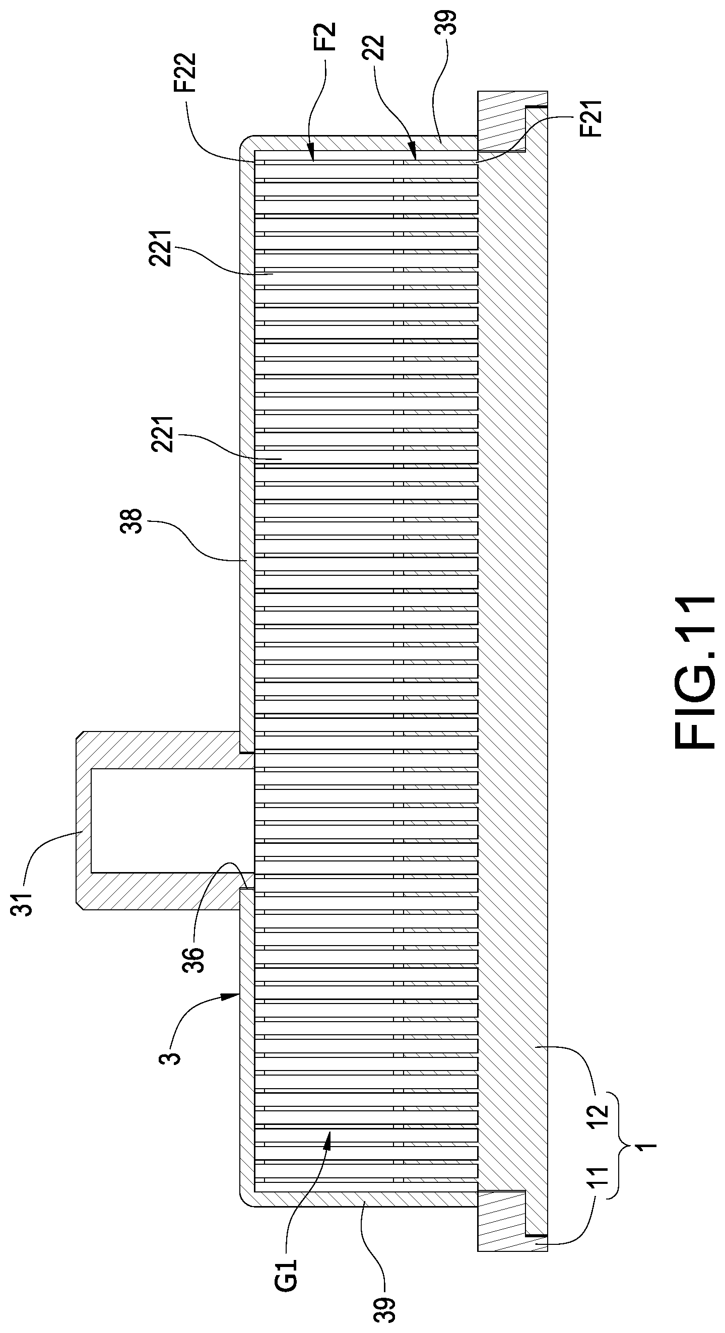 Patent US12492869 Figure 11 – Immersion liquid cooling heat sink