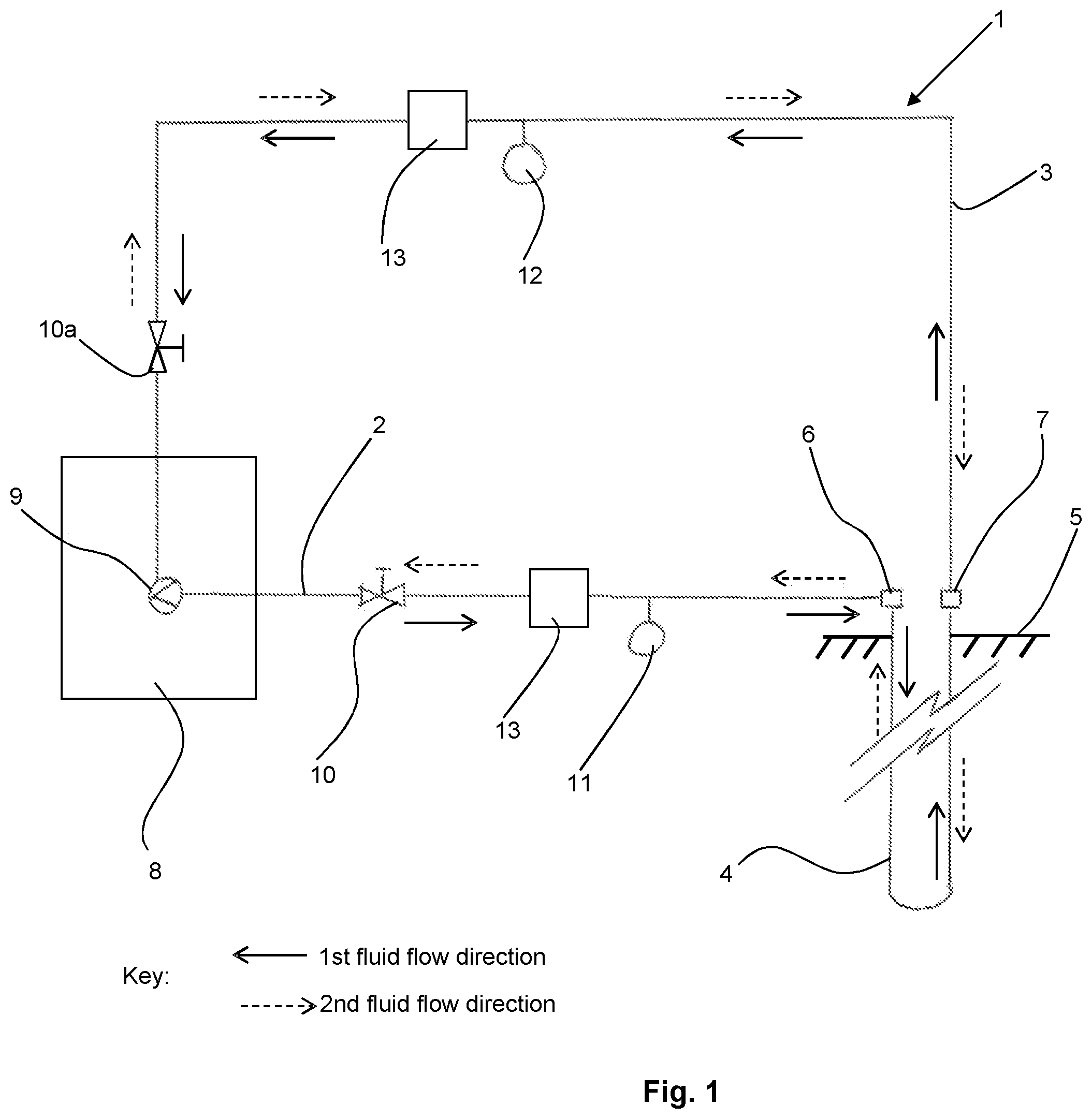Patent US12492871 — Apparatus for the assessment of the performance of a ground source heat exchanger and associated test methods — Figure 1