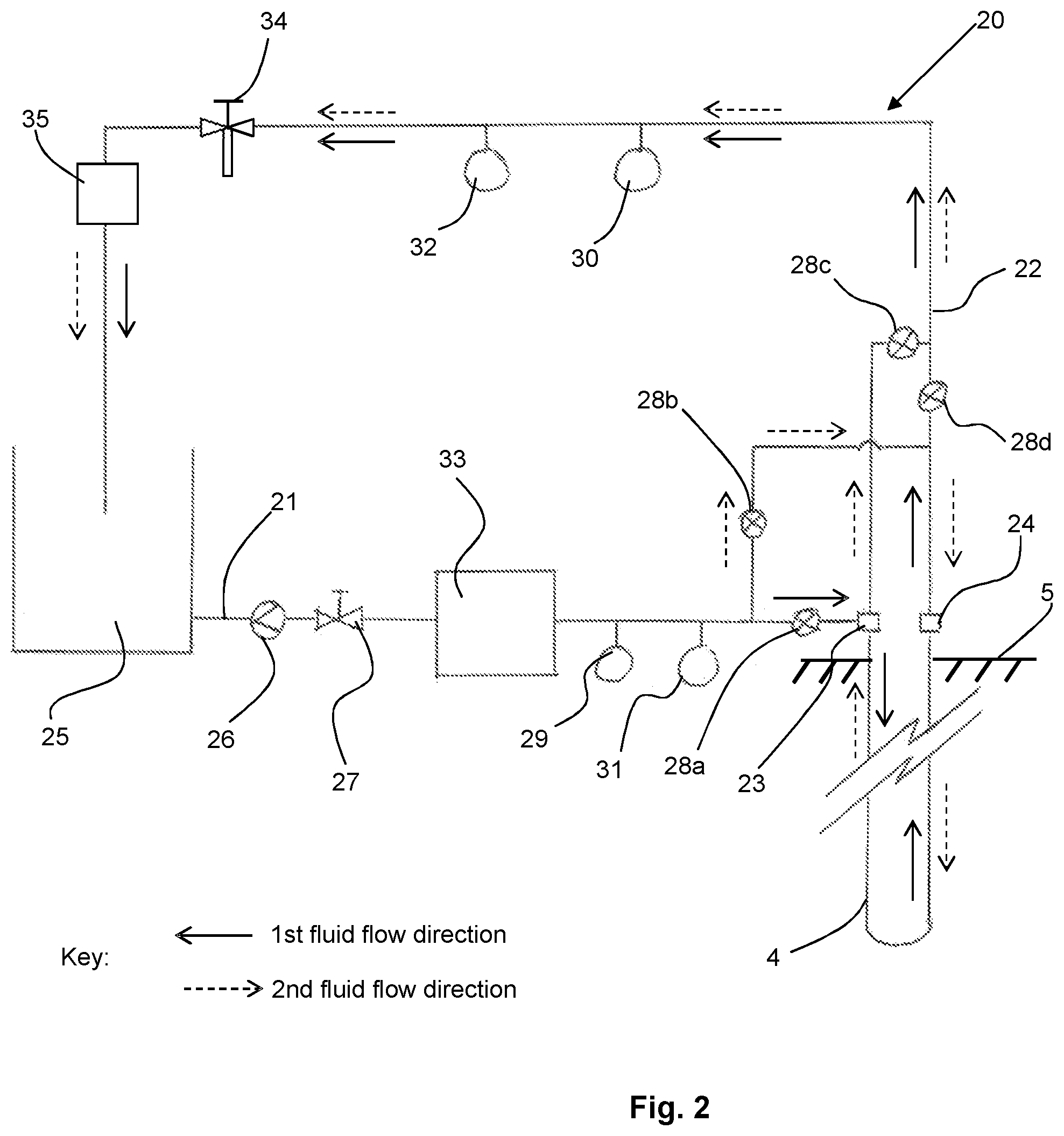 Patent US12492871 Figure 2 – Apparatus for the assessment of the performance of a ground source heat exchanger and associated test methods