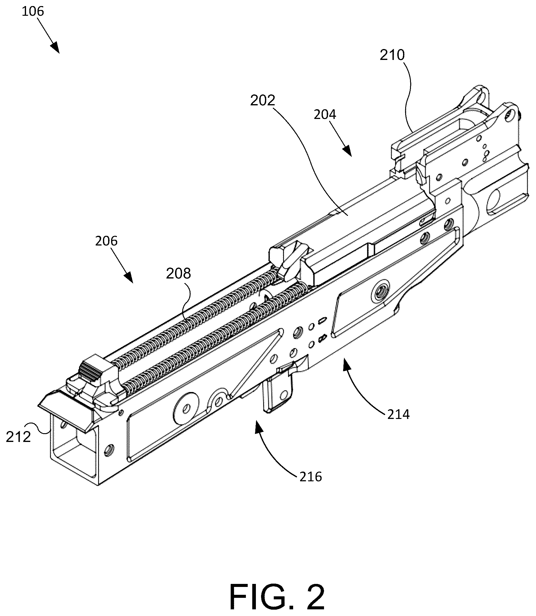 Patent US12492873 Figure 2 – Delayed blowback system for a firearm