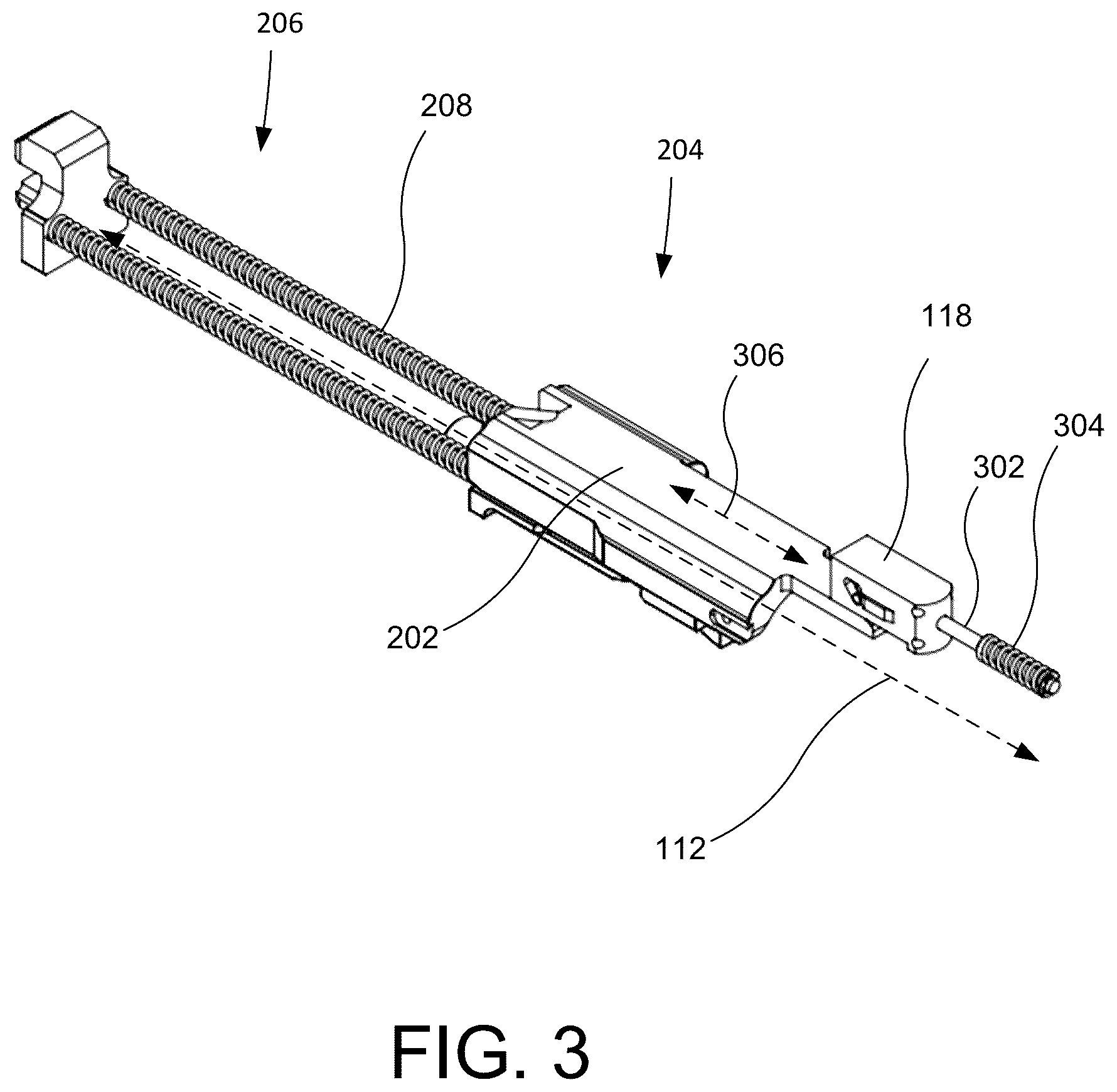Patent US12492873 Figure 3 – Delayed blowback system for a firearm