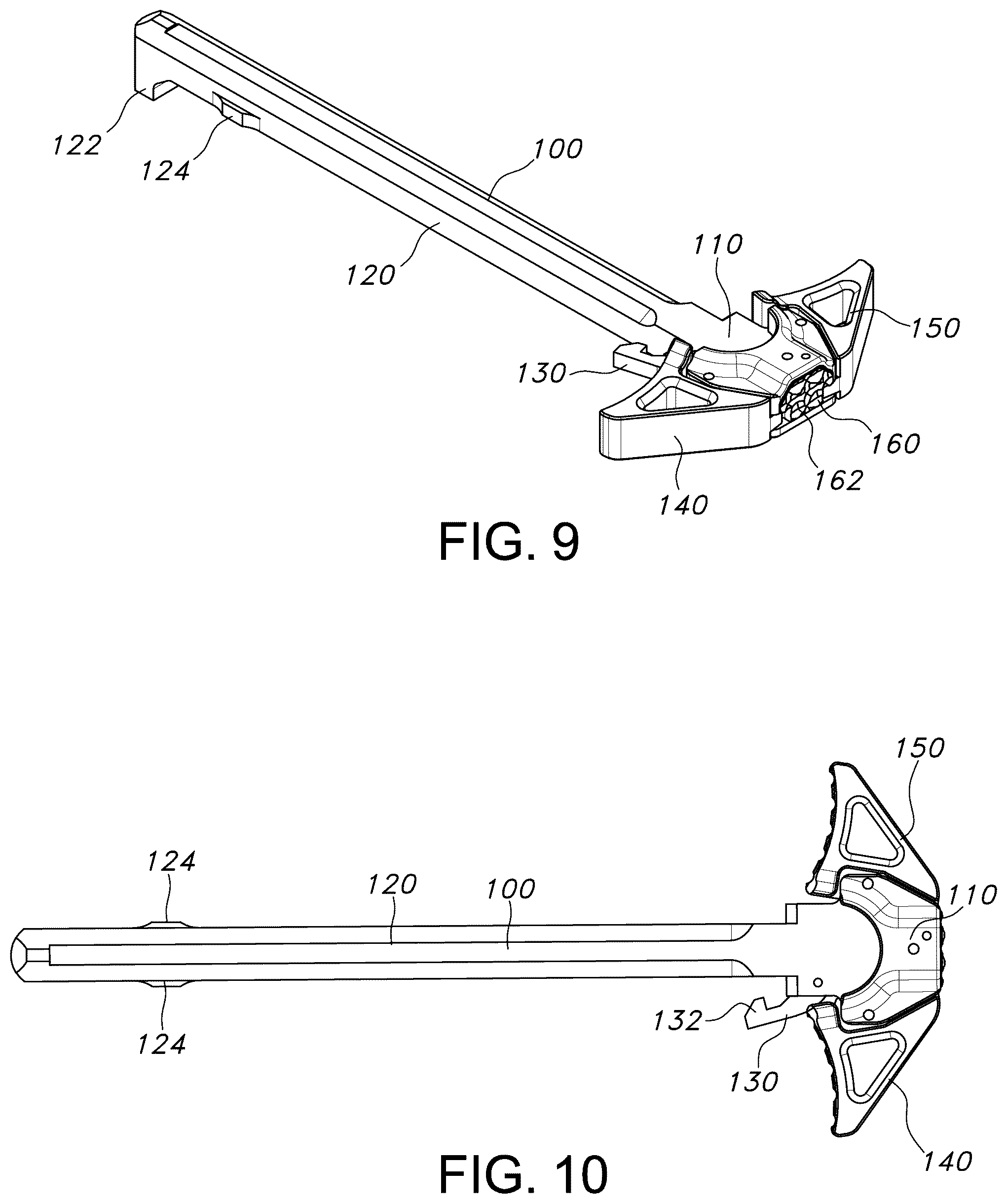 Patent US12492874 Figure 6 – Charging handle for a firearm
