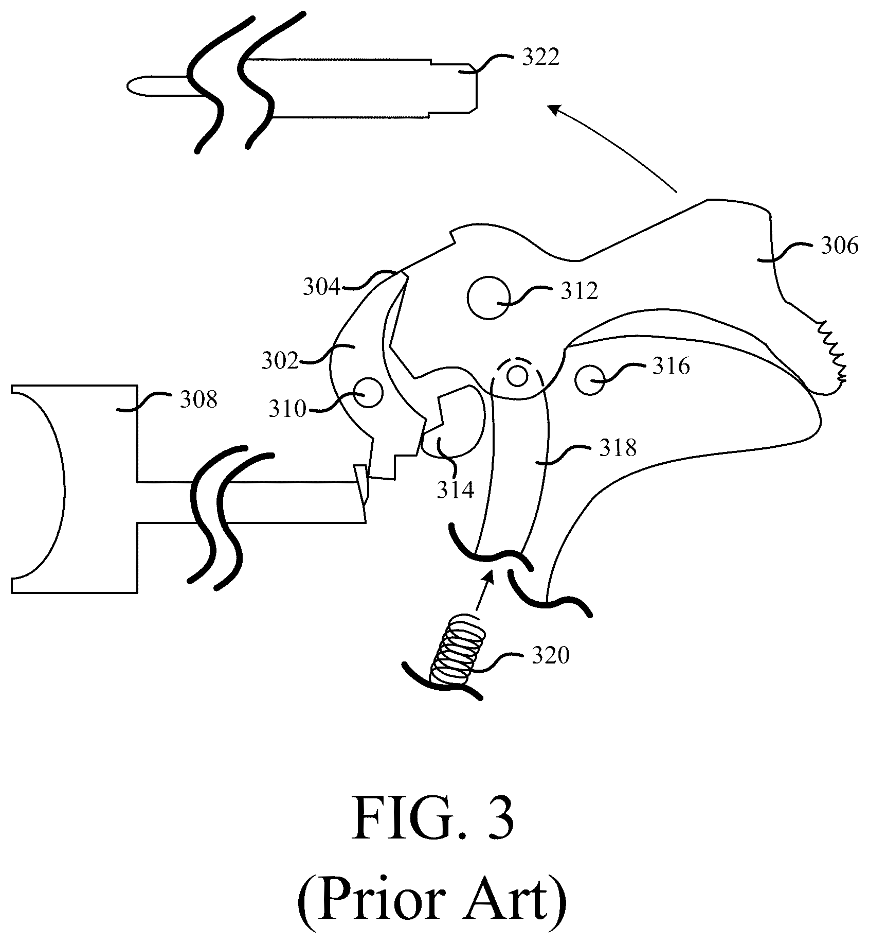 Patent US12492876 Figure 3 – Firearm safety feature