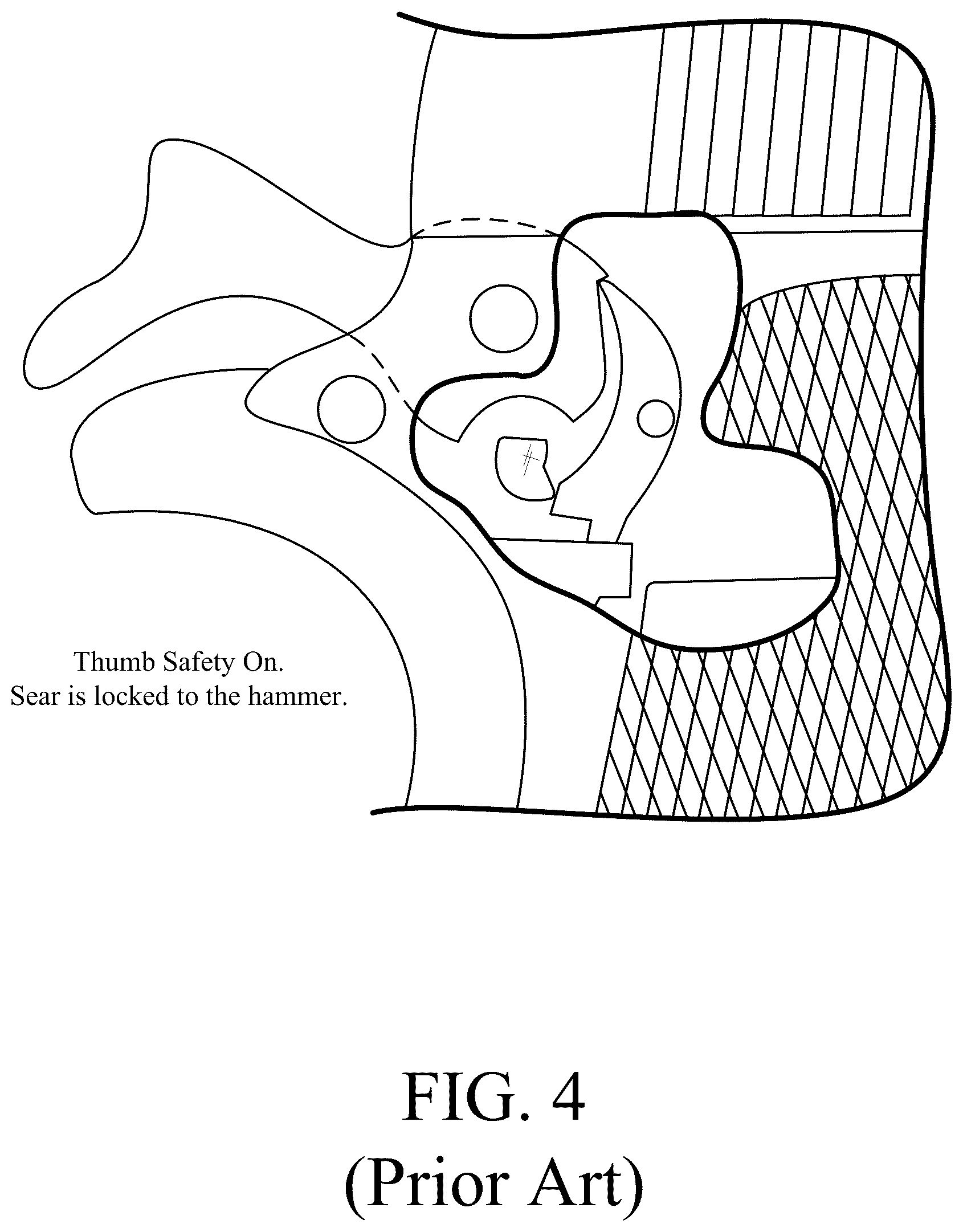 Patent US12492876 Figure 4 – Firearm safety feature