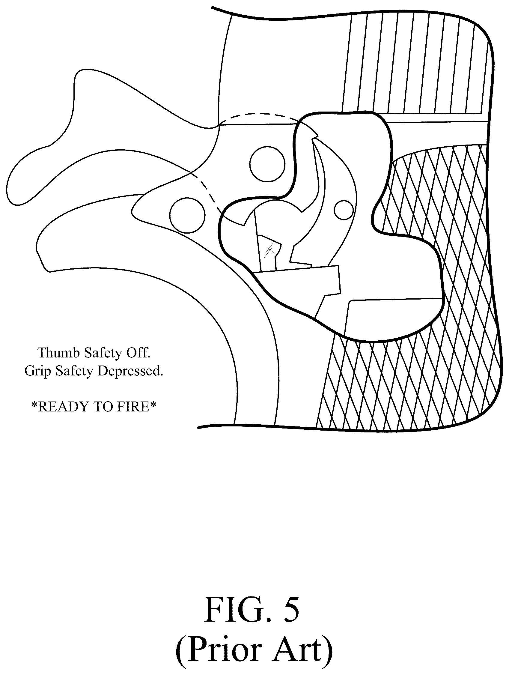 Patent US12492876 Figure 5 – Firearm safety feature