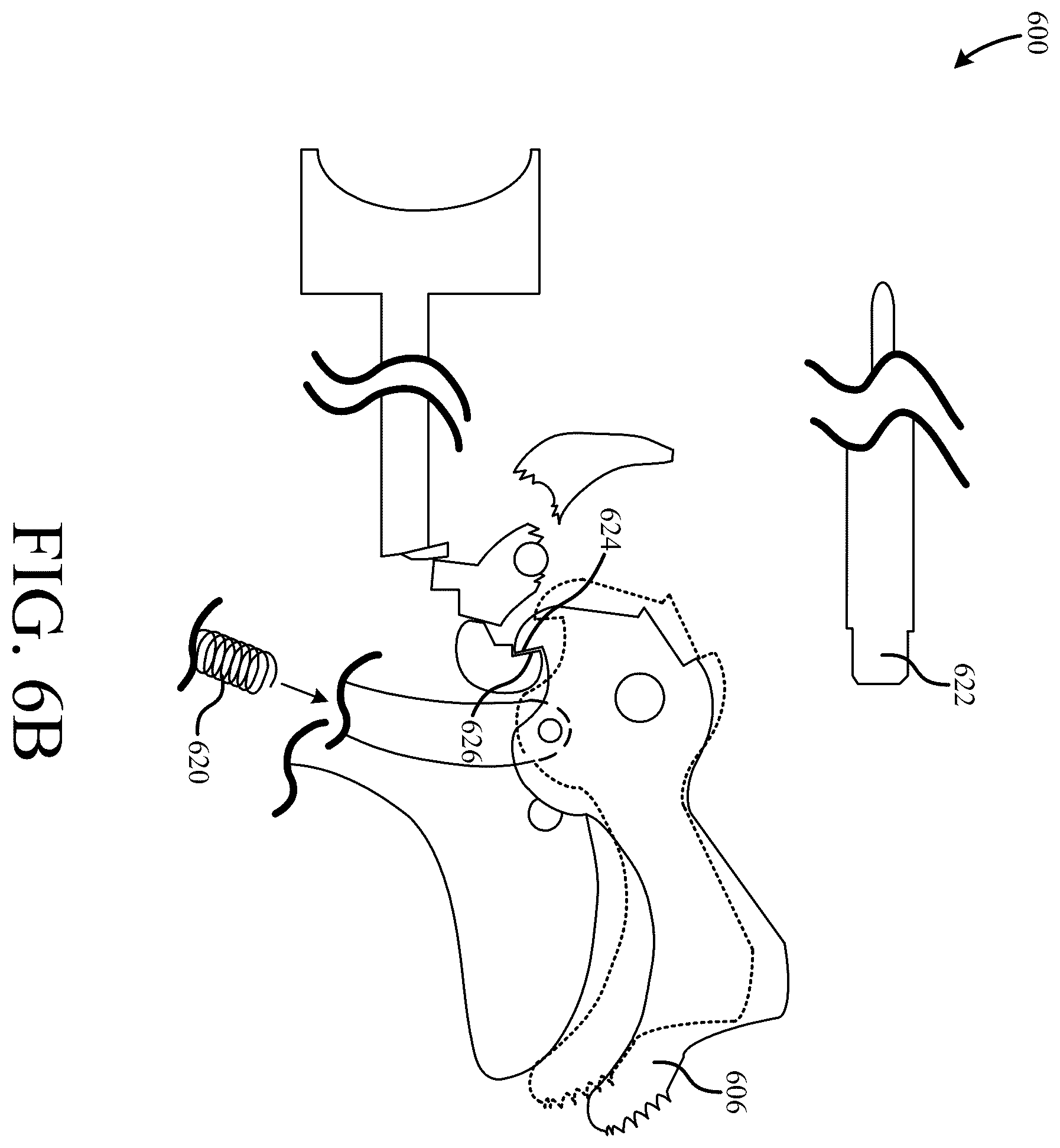 Patent US12492876 Figure 7 – Firearm safety feature