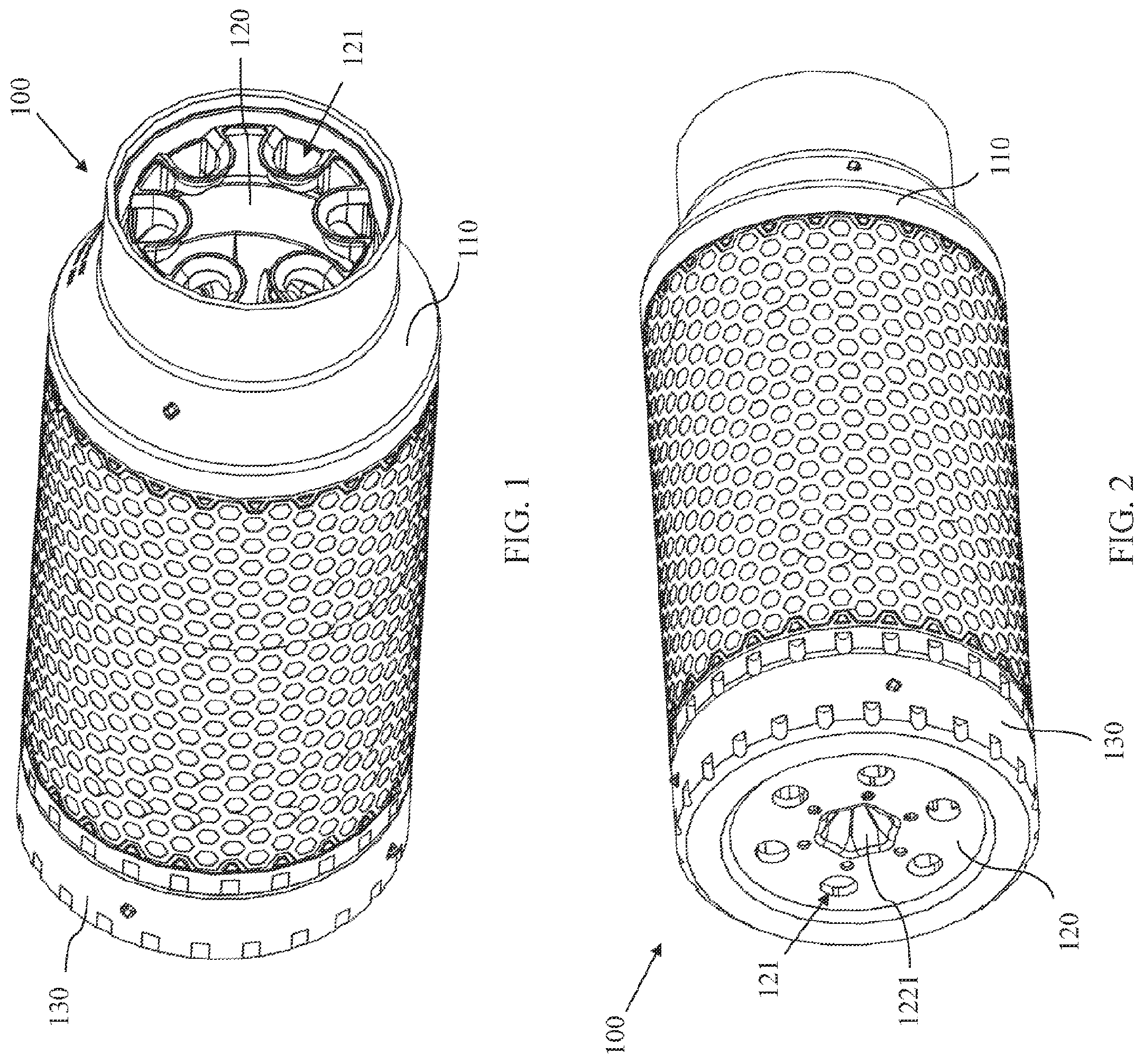Patent US12492877 Figure 1 – Suppression device for rotary machine gun