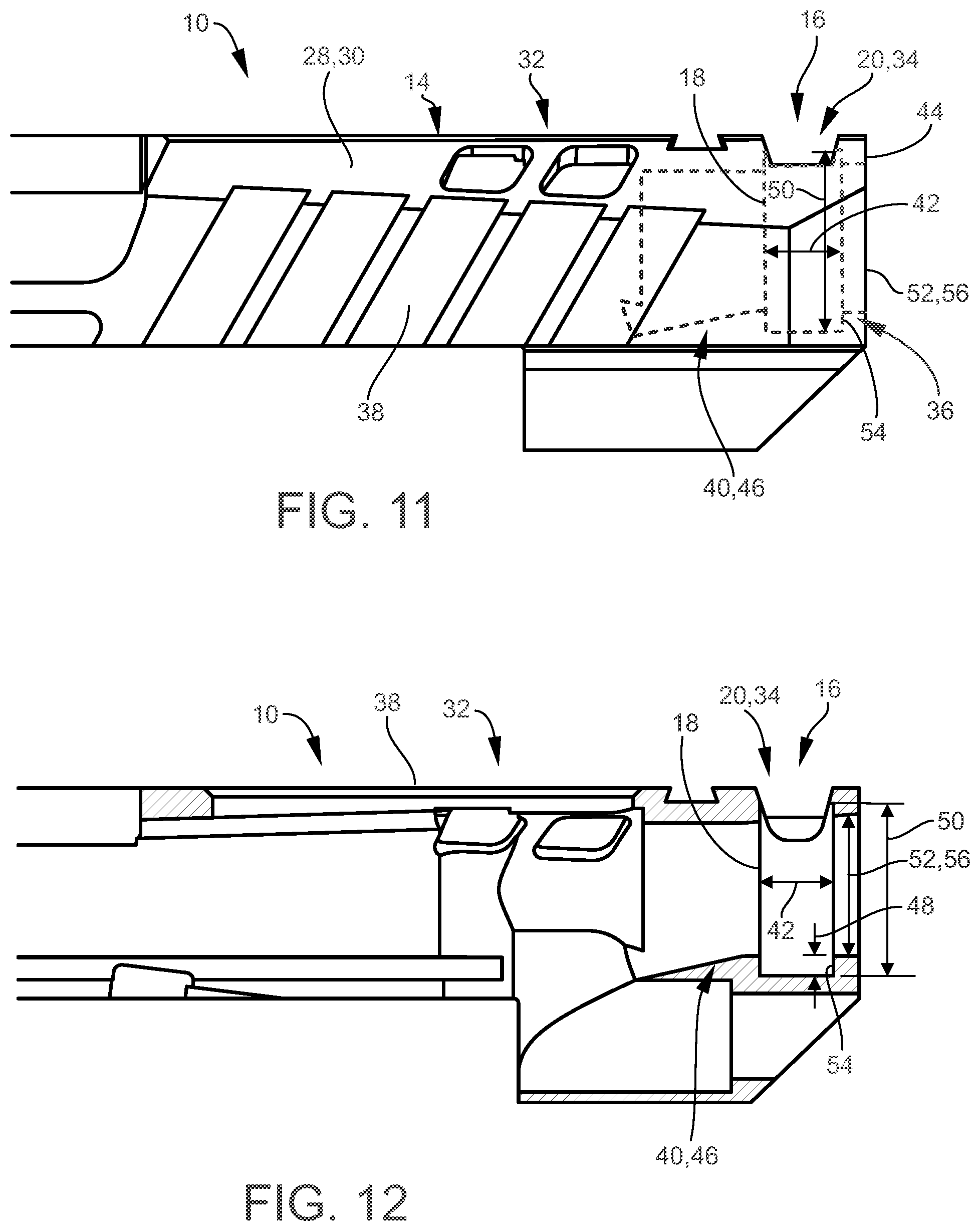 Patent US12492878 Figure 9 – Recessed expansion chamber in a gun slide configured for improving recoil mitigation in firearms