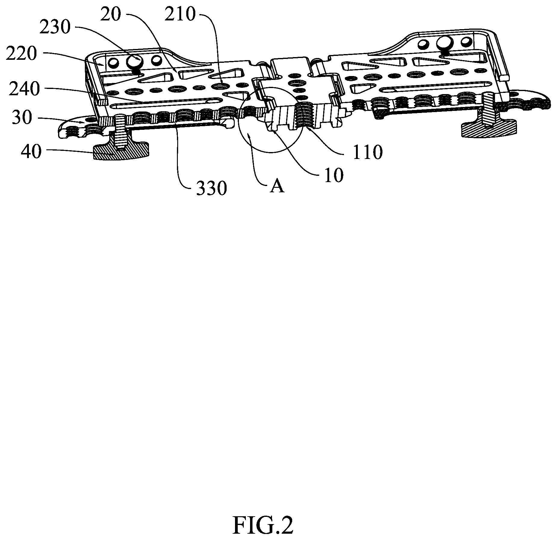 Patent US12492879 Figure 2 – Foldable support bench