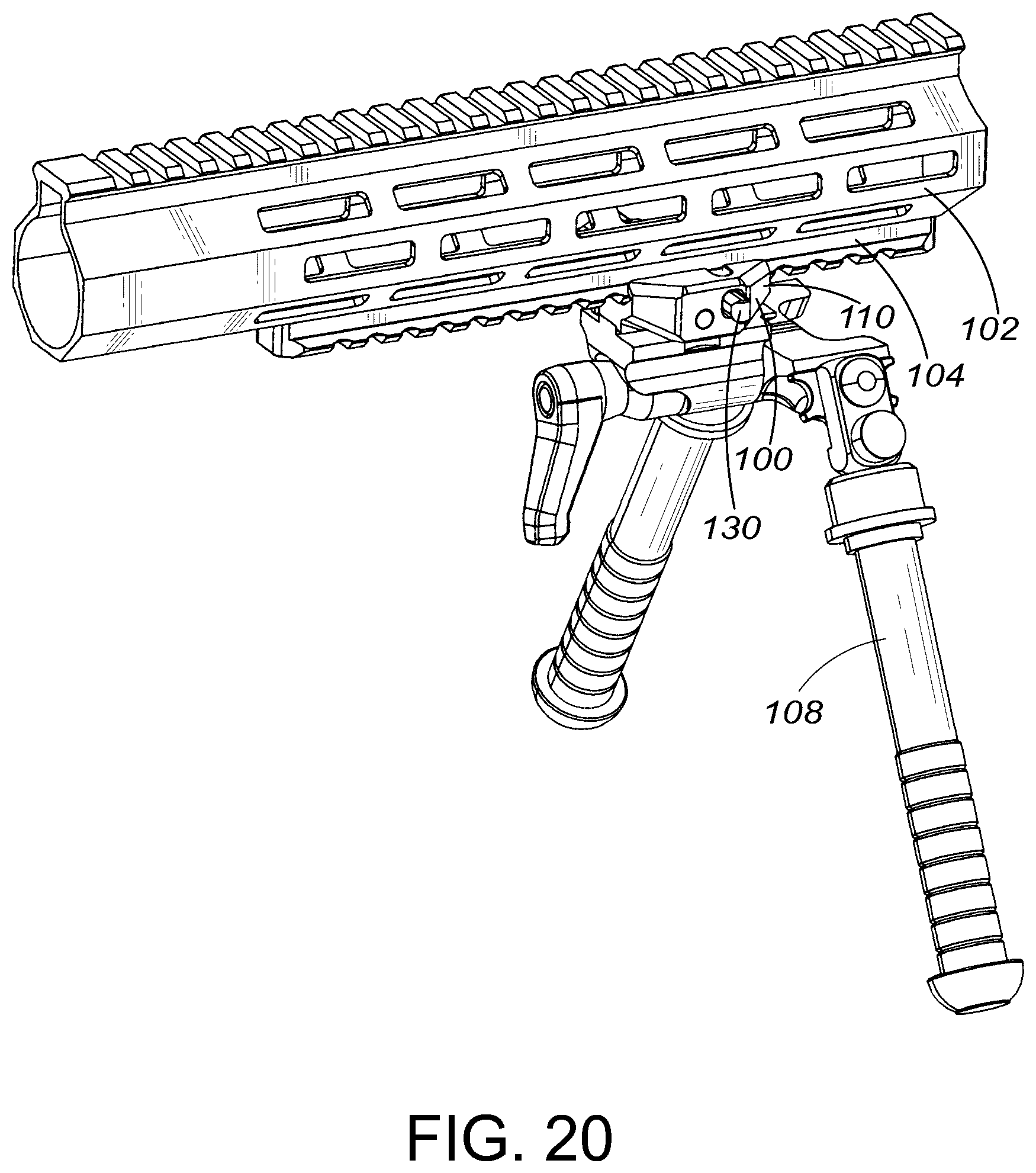 Patent US12492880 Figure 12 – Accessory mount