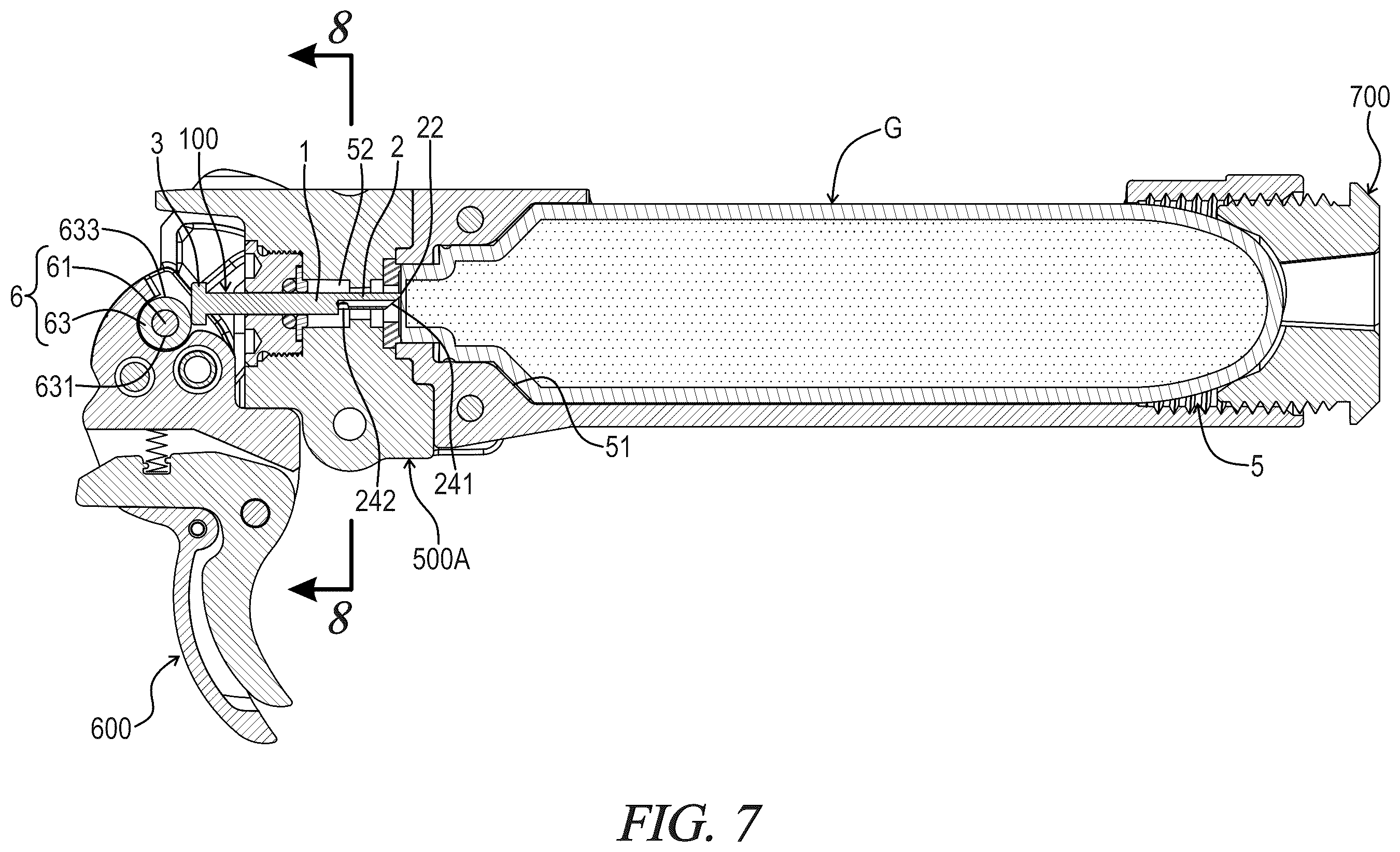 Patent US12492881 Figure 6 – Gas cylinder piercing mechanism for an airgun