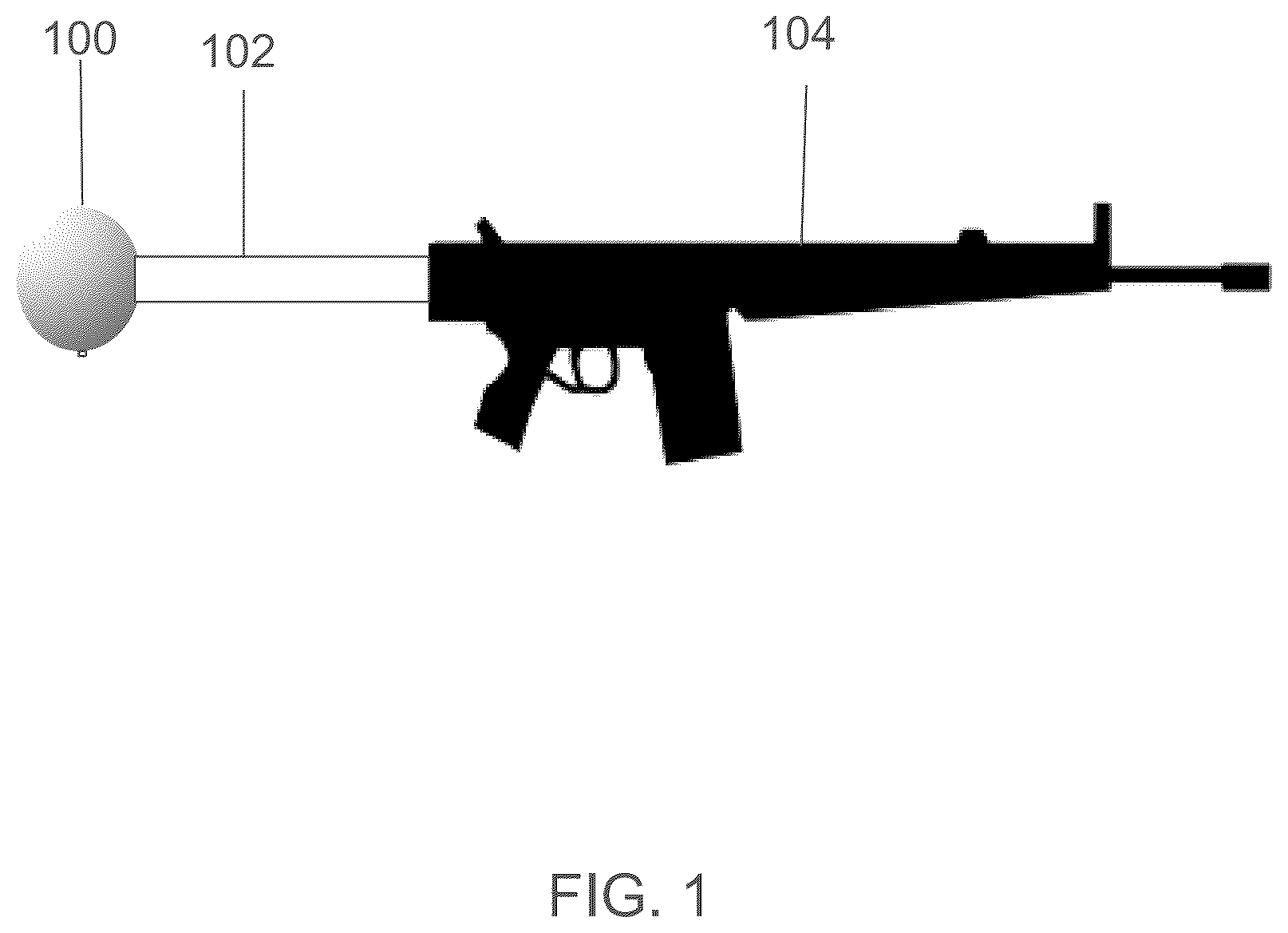 Patent US12492882 Figure 1 – Butt stock for firearm stabilization