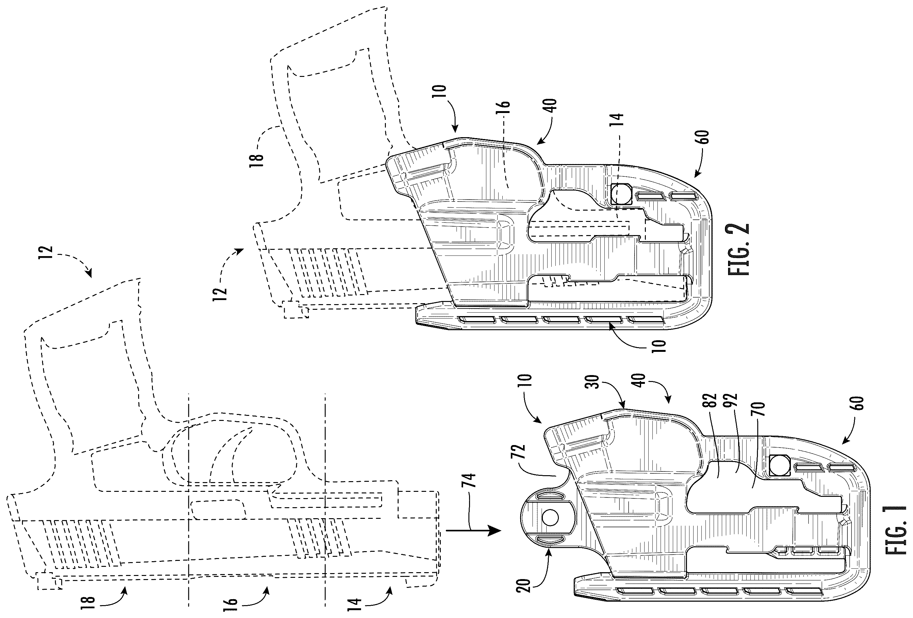 Patent US12492883 Figure 1 – Holster