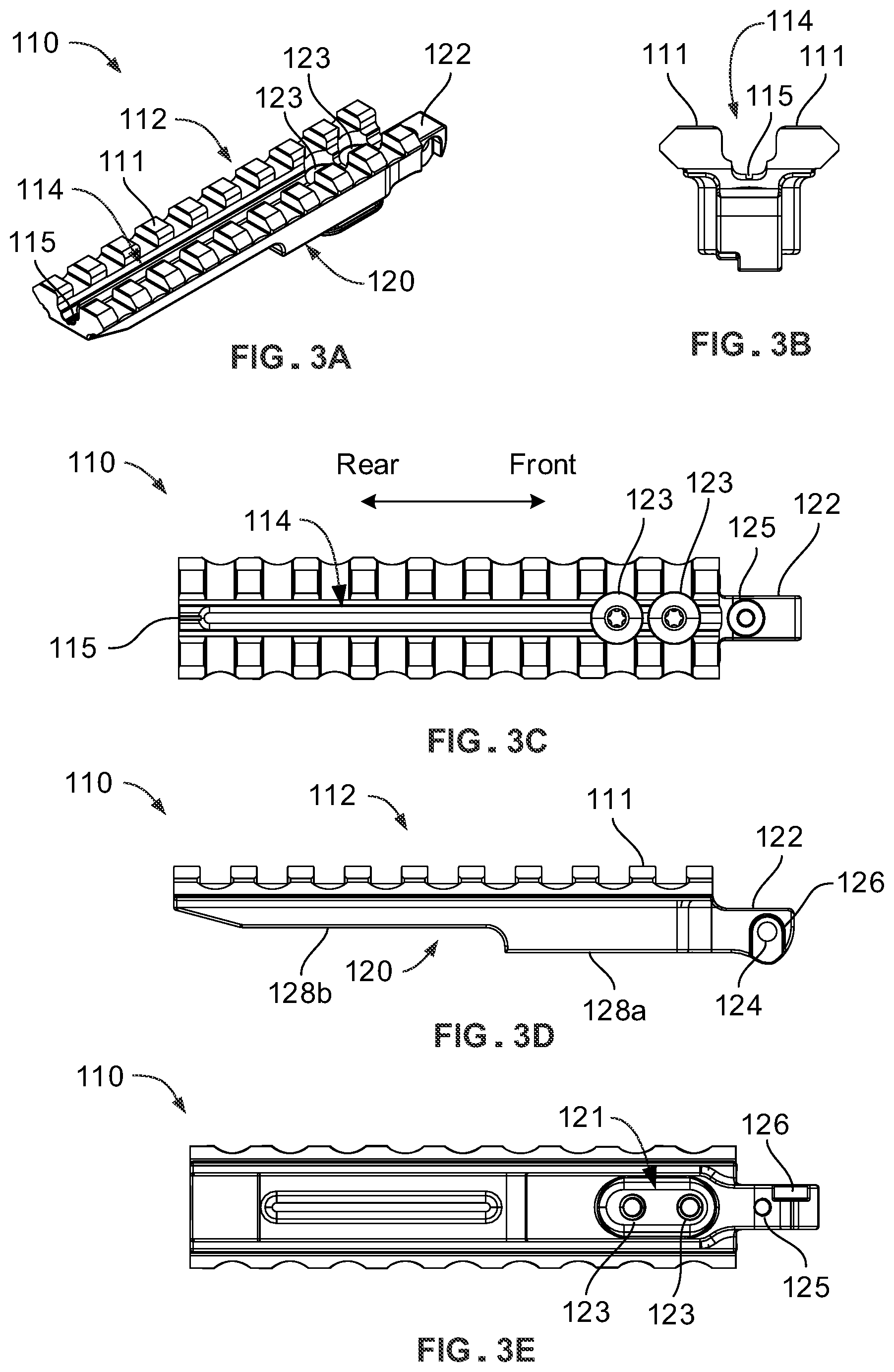 Patent US12492884 Figure 3 – Accessory mount system