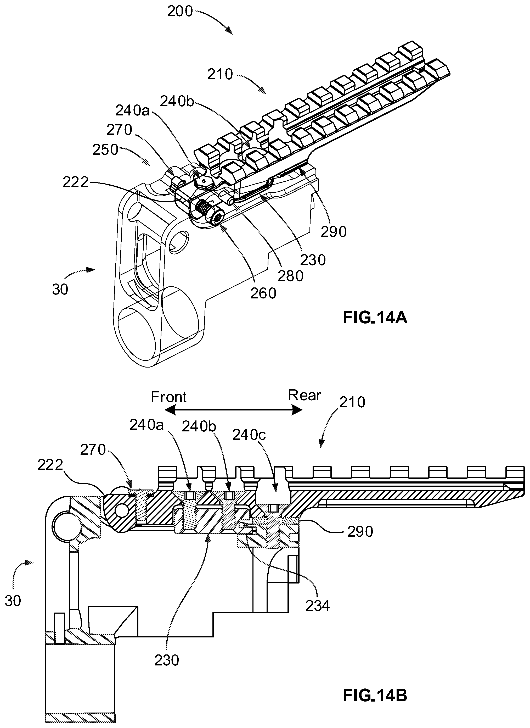 Patent US12492884 Figure 7 – Accessory mount system