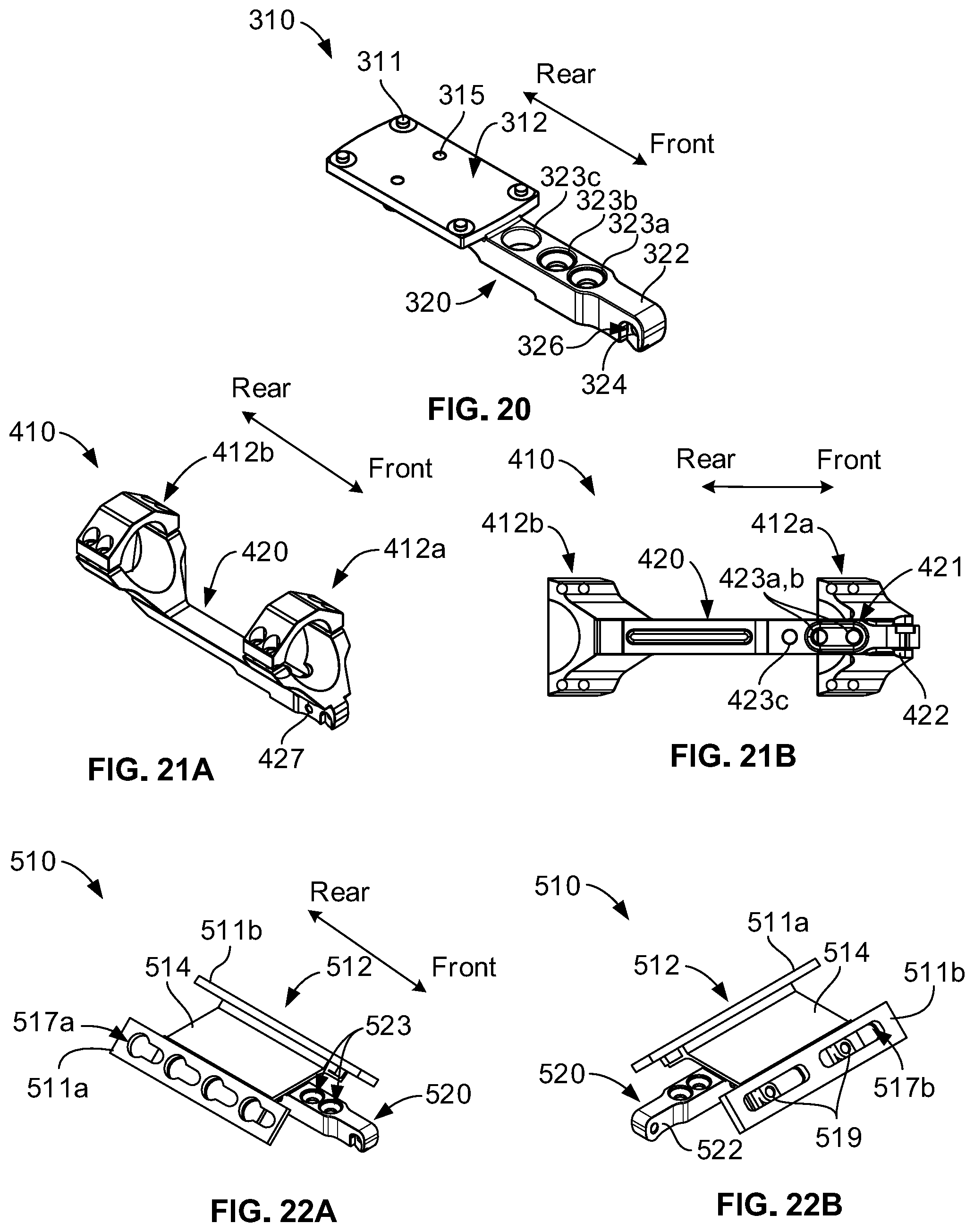 Patent US12492884 Figure 11 – Accessory mount system