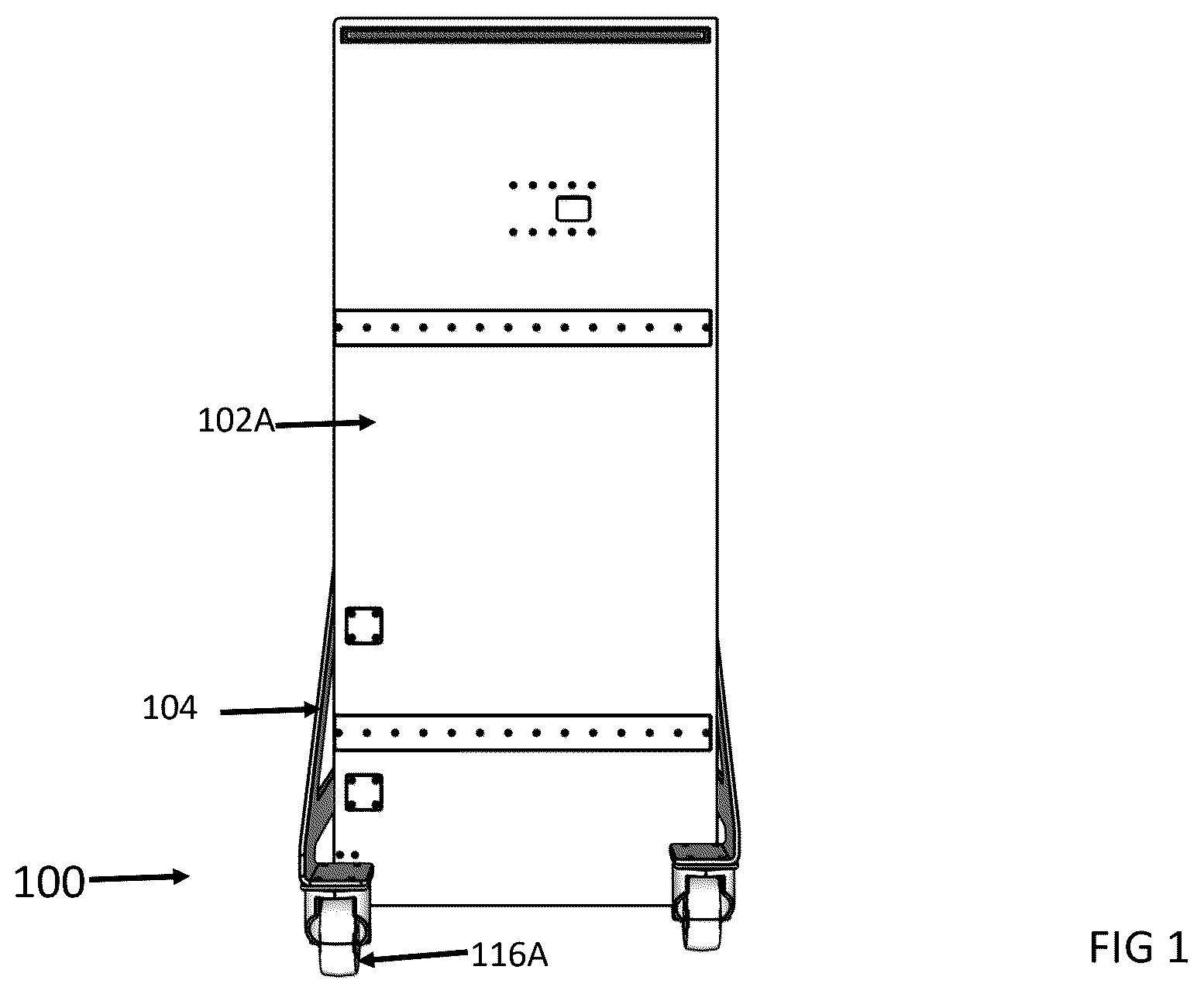 Patent US12492885 Figure 1 – Systems and methods for providing a mobile expandable ballistic barrier apparatus