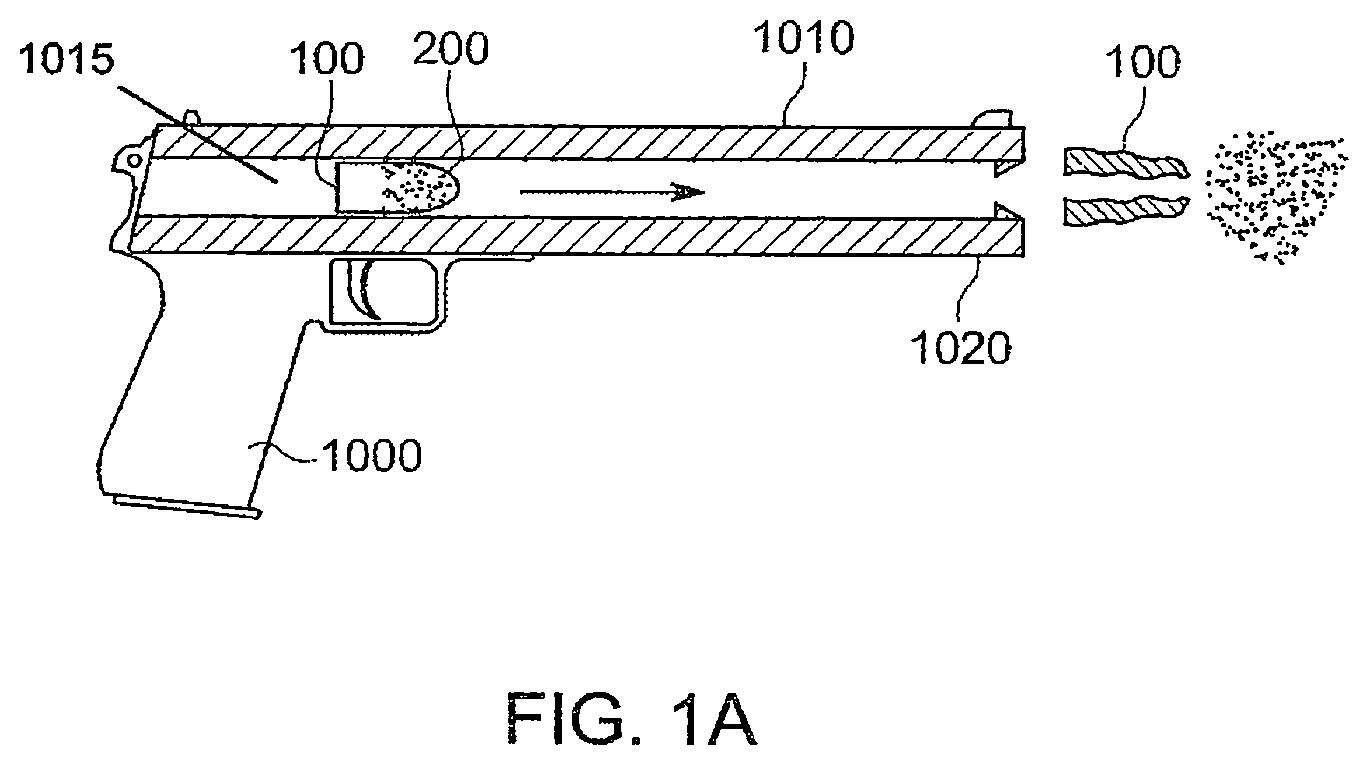 Patent US12492886 Figure 2 – Non-lethal projectile construction and launcher