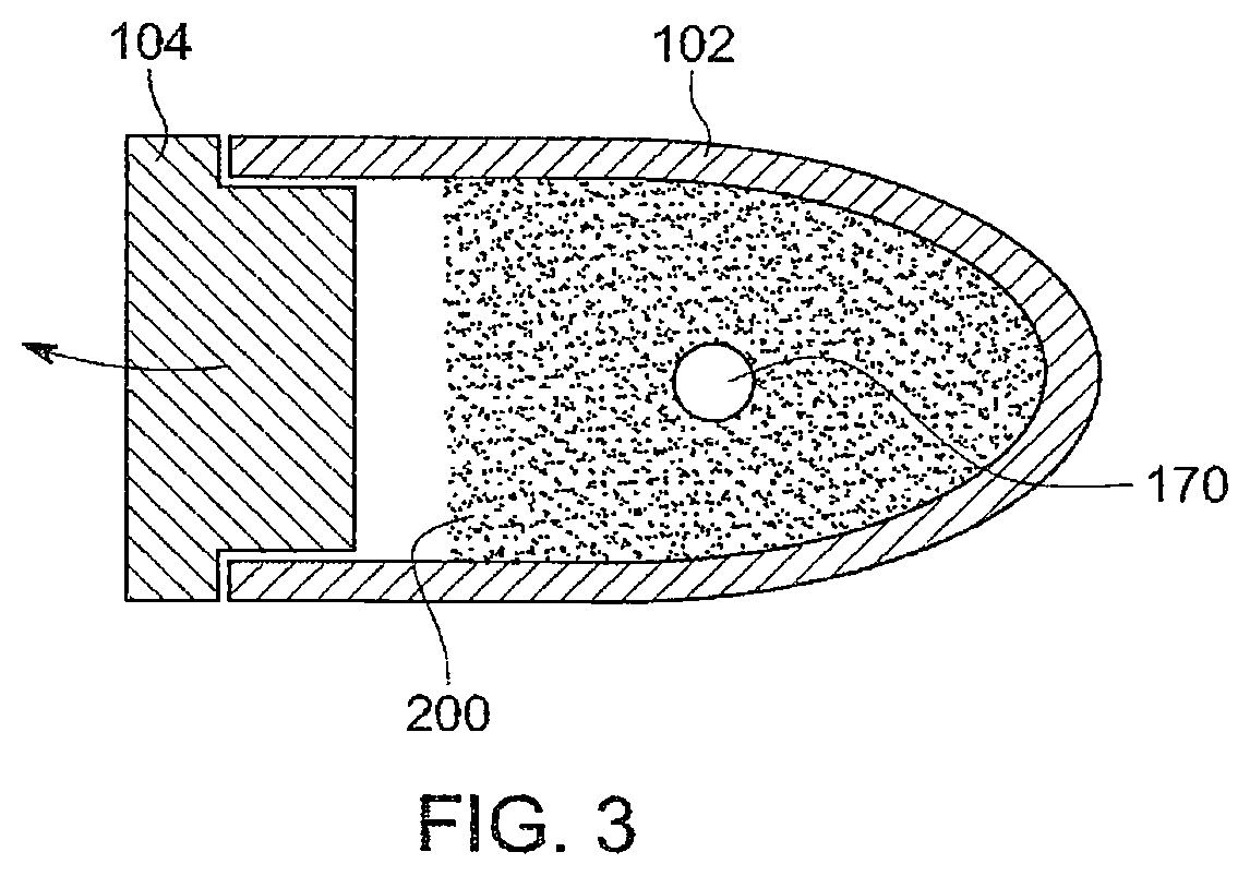 Patent US12492886 Figure 4 – Non-lethal projectile construction and launcher