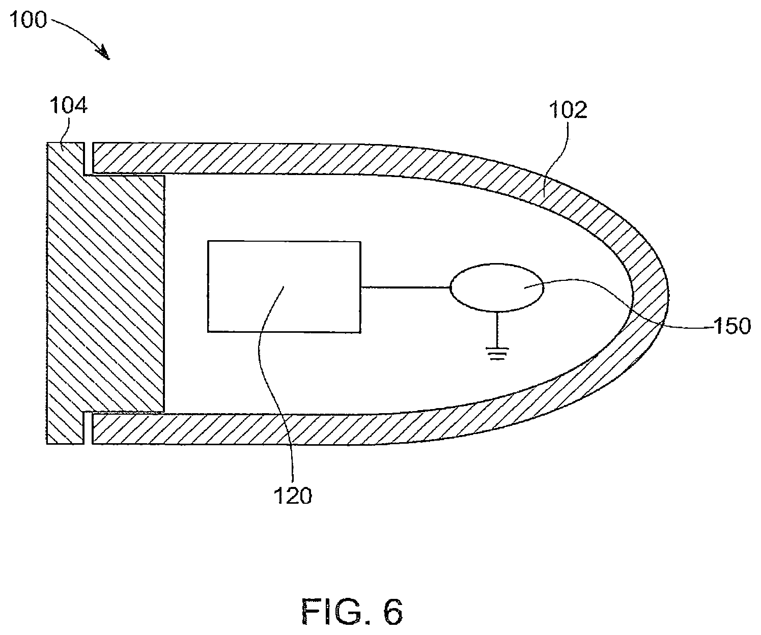 Patent US12492886 Figure 7 – Non-lethal projectile construction and launcher