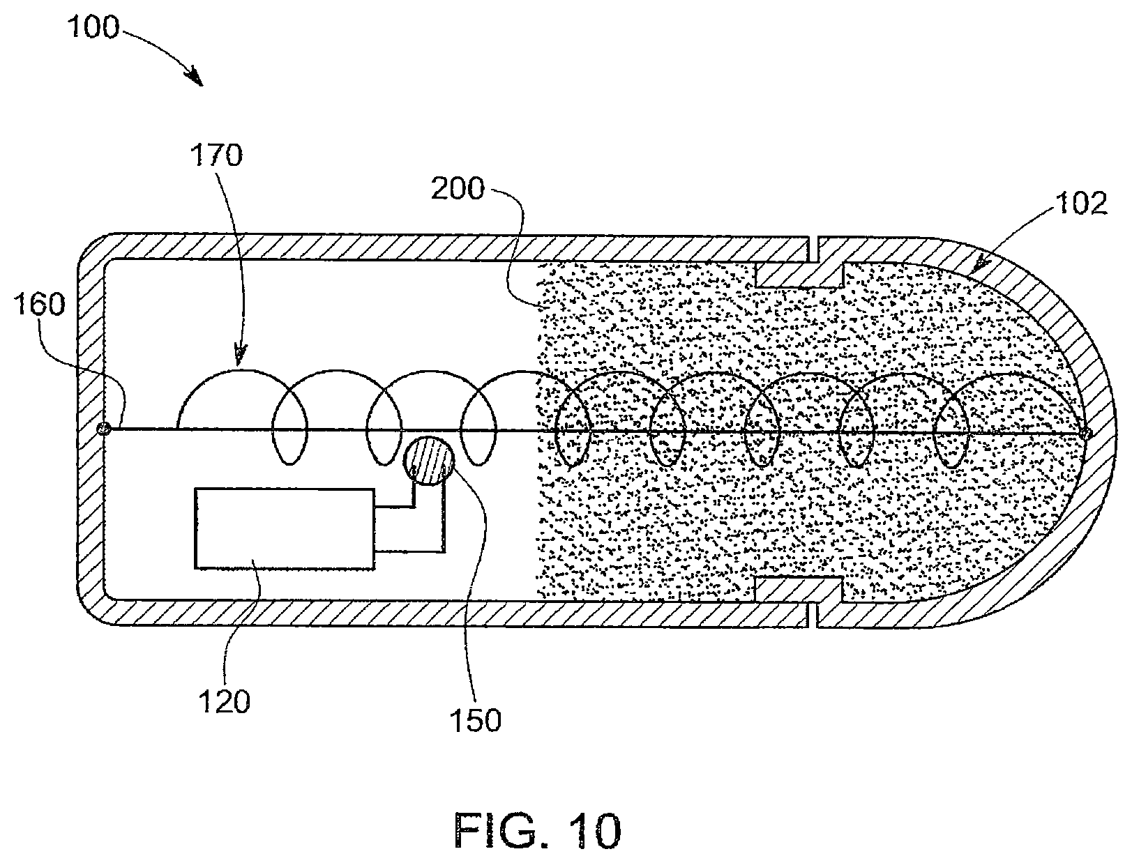 Patent US12492886 Figure 13 – Non-lethal projectile construction and launcher