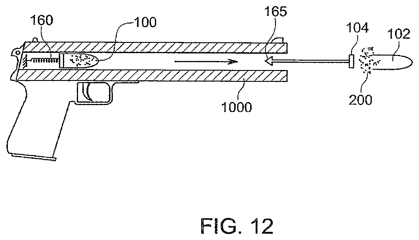 Patent US12492886 Figure 15 – Non-lethal projectile construction and launcher