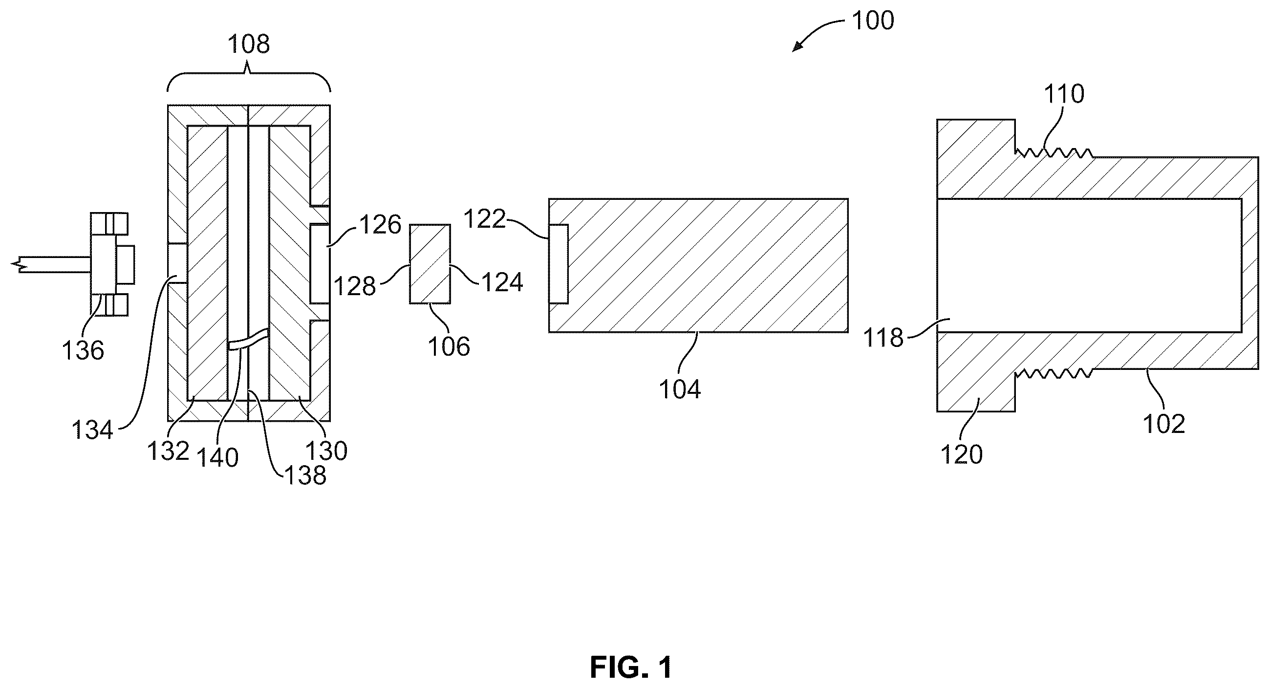Patent US12492887 Figure 1 – Miniature electronic safe arm device