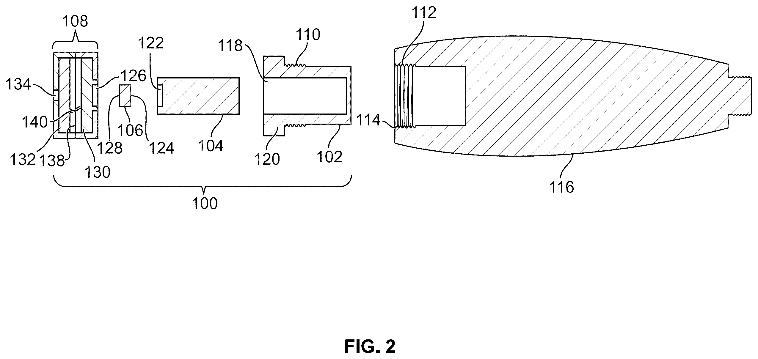 Patent US12492887 Figure 2 – Miniature electronic safe arm device
