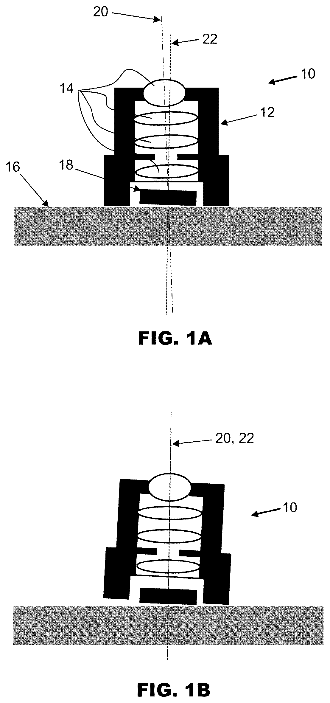 Patent US12492893 Figure 1 – Passive alignment of lens module relative to an image sensor for manufacturing a camera module