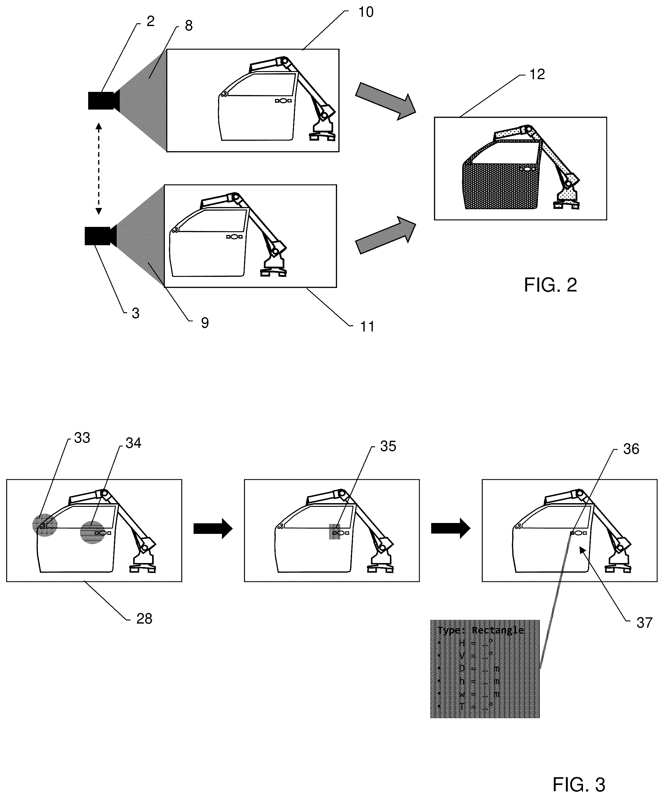 Patent US12492894 Figure 2 – Laser scanner with stereo camera vision for improved selective feature scanning