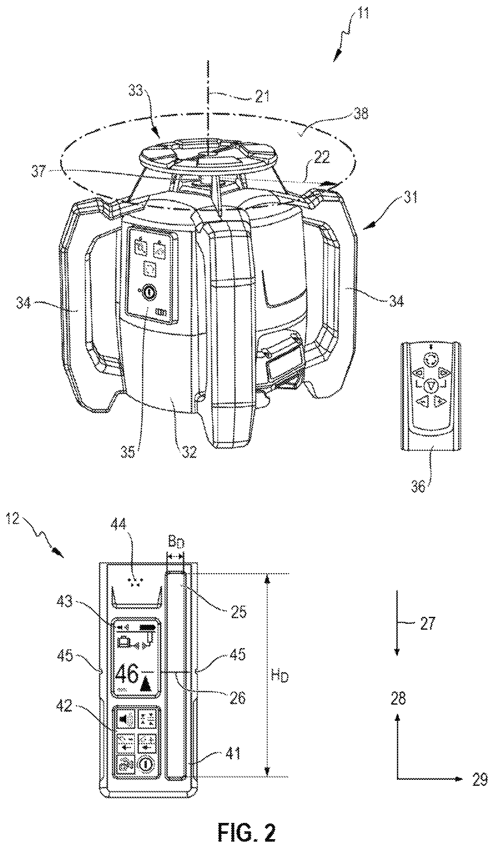 Patent US12492895 Figure 2 – Method for comparing a received beam incident on a laser receiver with a rotating laser beam