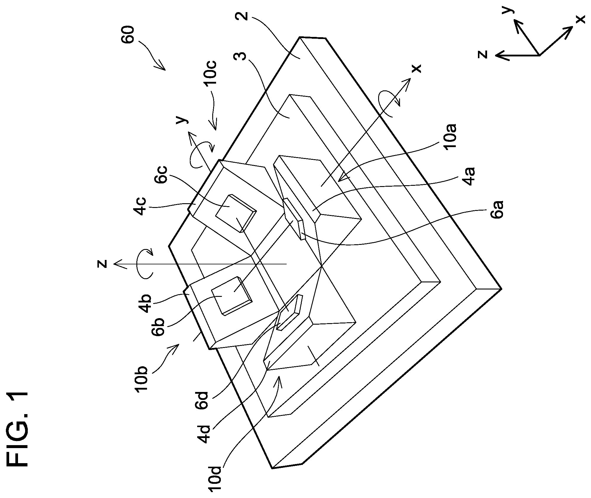 Patent US12492897 — Inertial force sensor — Figure 1