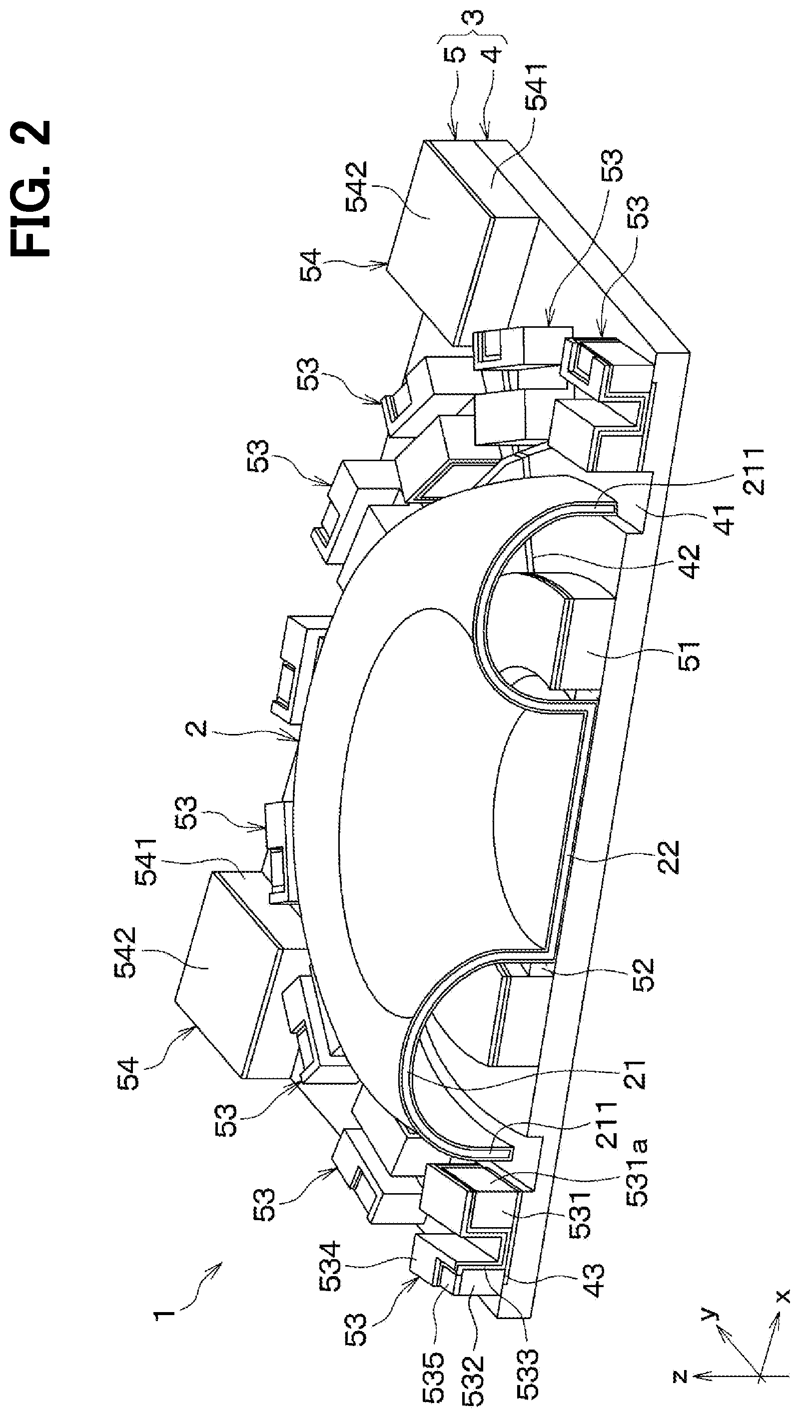 Patent US12492900 Figure 2 – Mounting structure of micro vibrator