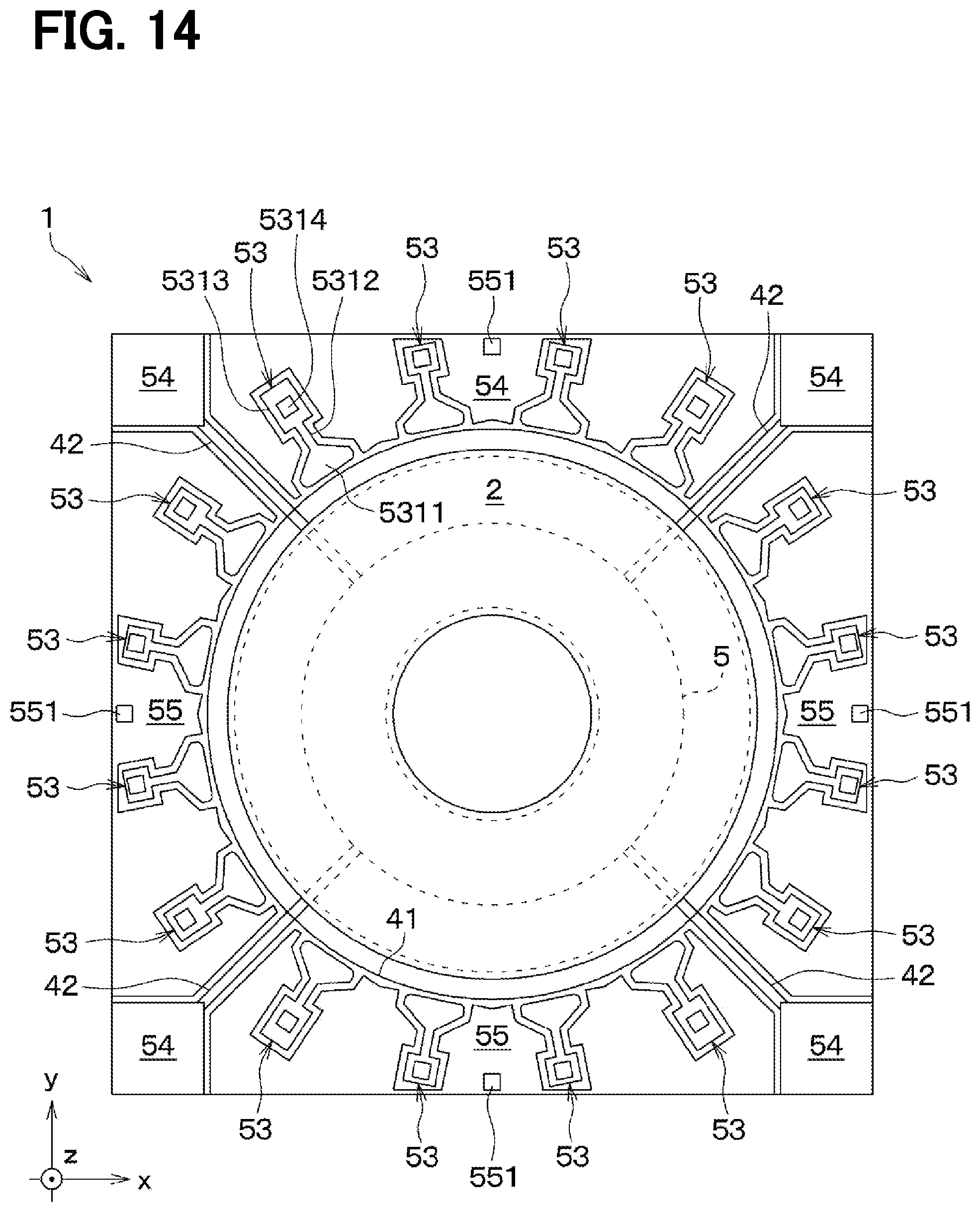 Patent US12492900 Figure 15 – Mounting structure of micro vibrator
