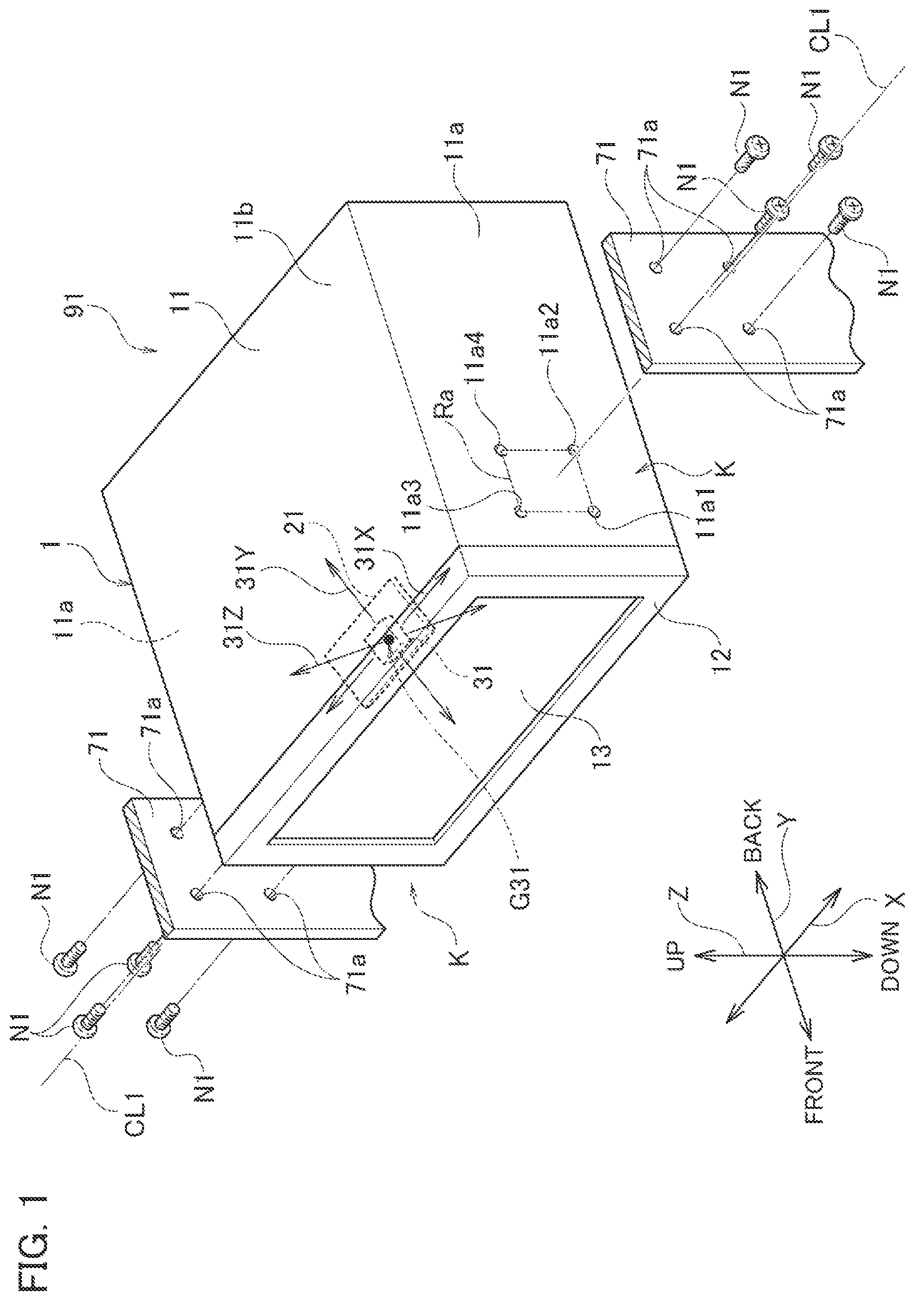 Patent US12492903 Figure 1 – Navigation device and method of manufacturing navigation device