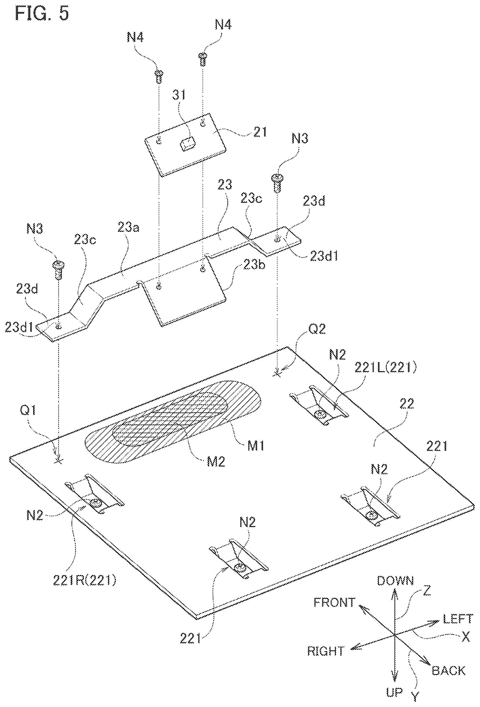 Patent US12492903 Figure 5 – Navigation device and method of manufacturing navigation device