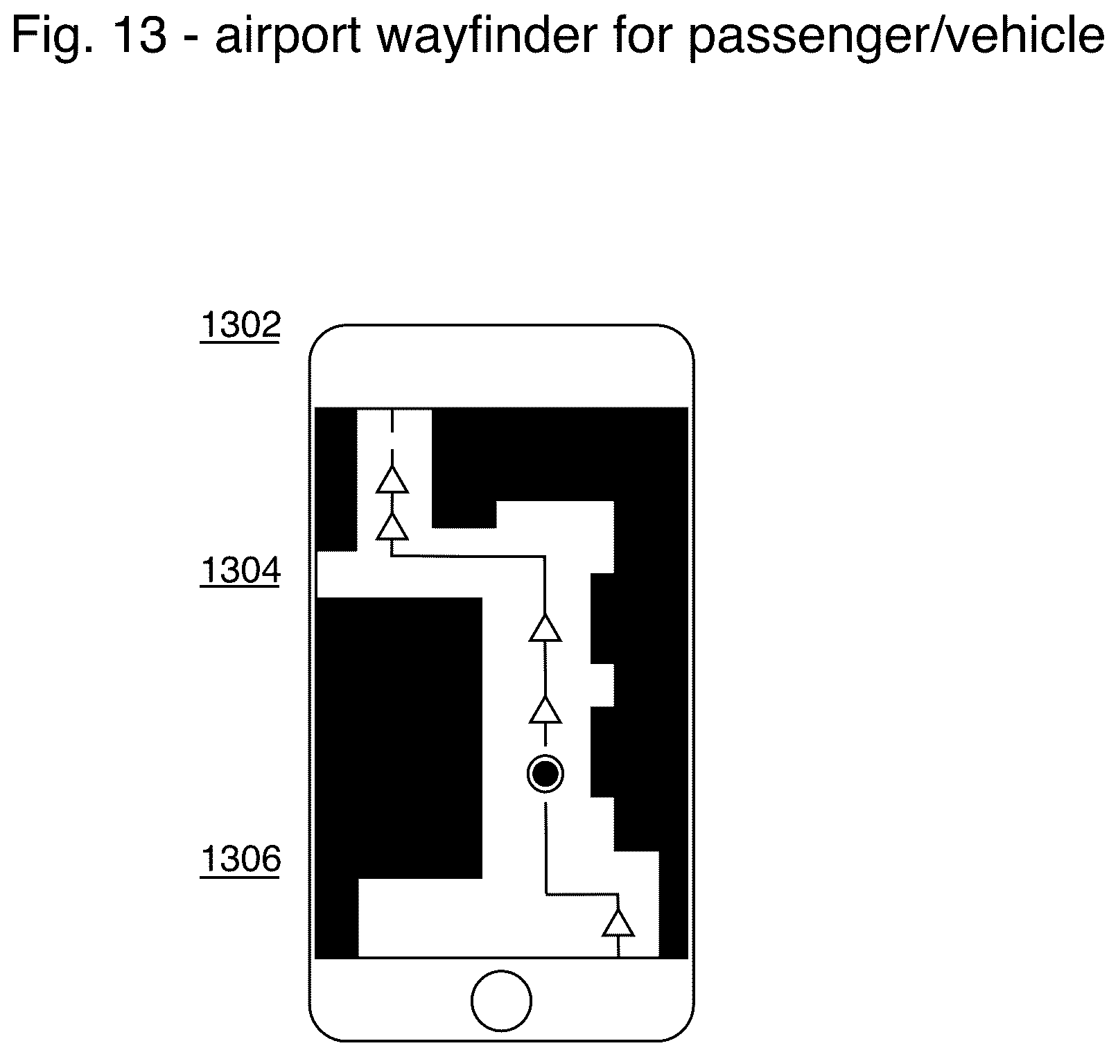 Patent US12492905 Figure 9 – Computer-implemented system and method to track, monitor, store, and report the location and dwell time of airport passengers and vehicles at airport checkpoints and facilities