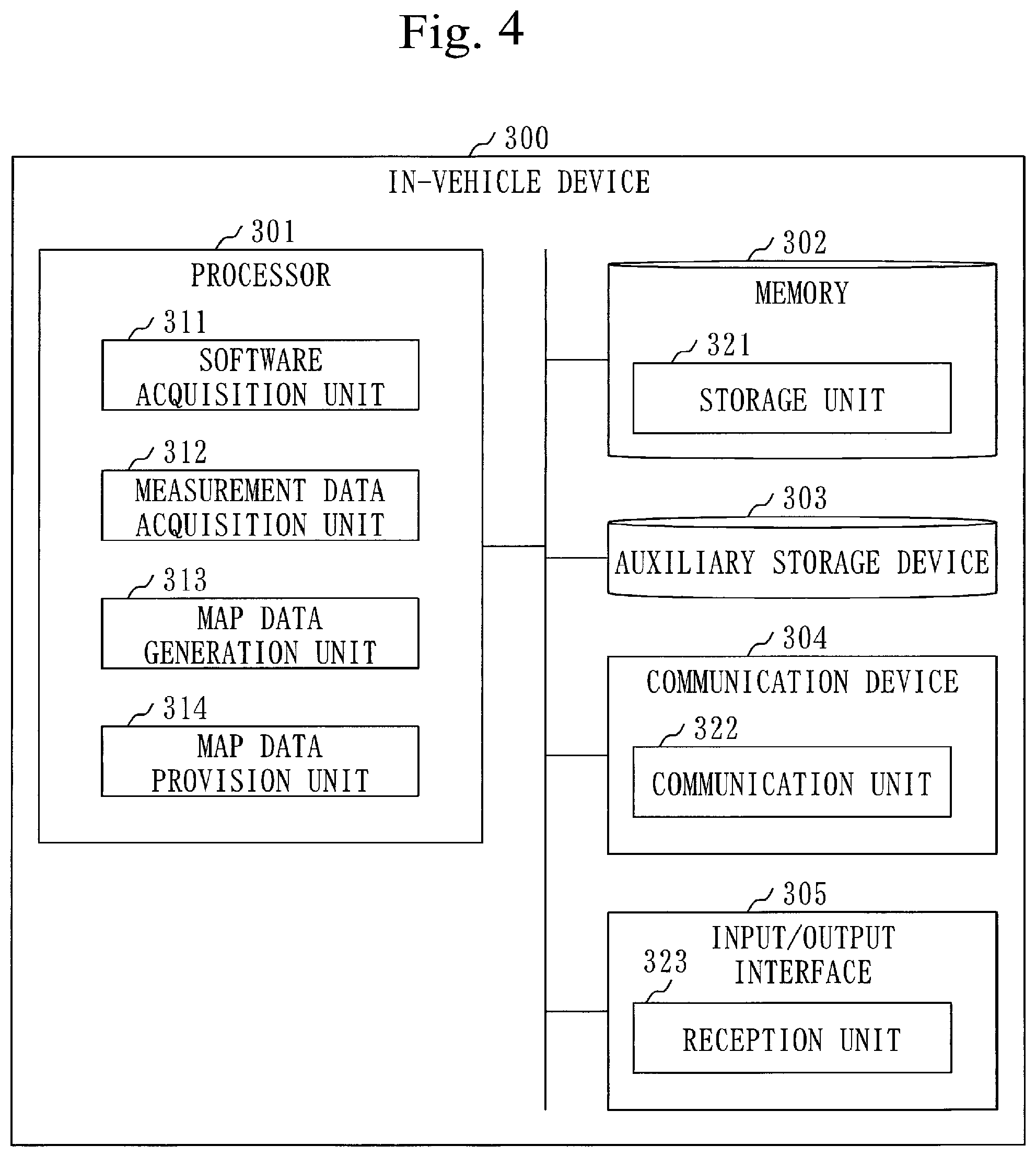 Patent US12492911 Figure 4 – Map collection system, map server device, in-vehicle device and map collection method