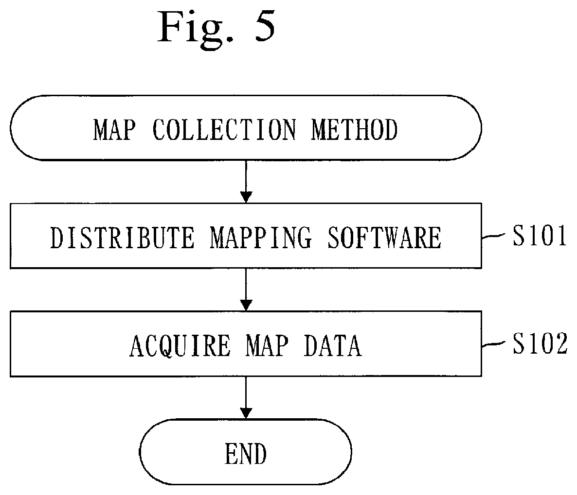 Patent US12492911 Figure 5 – Map collection system, map server device, in-vehicle device and map collection method