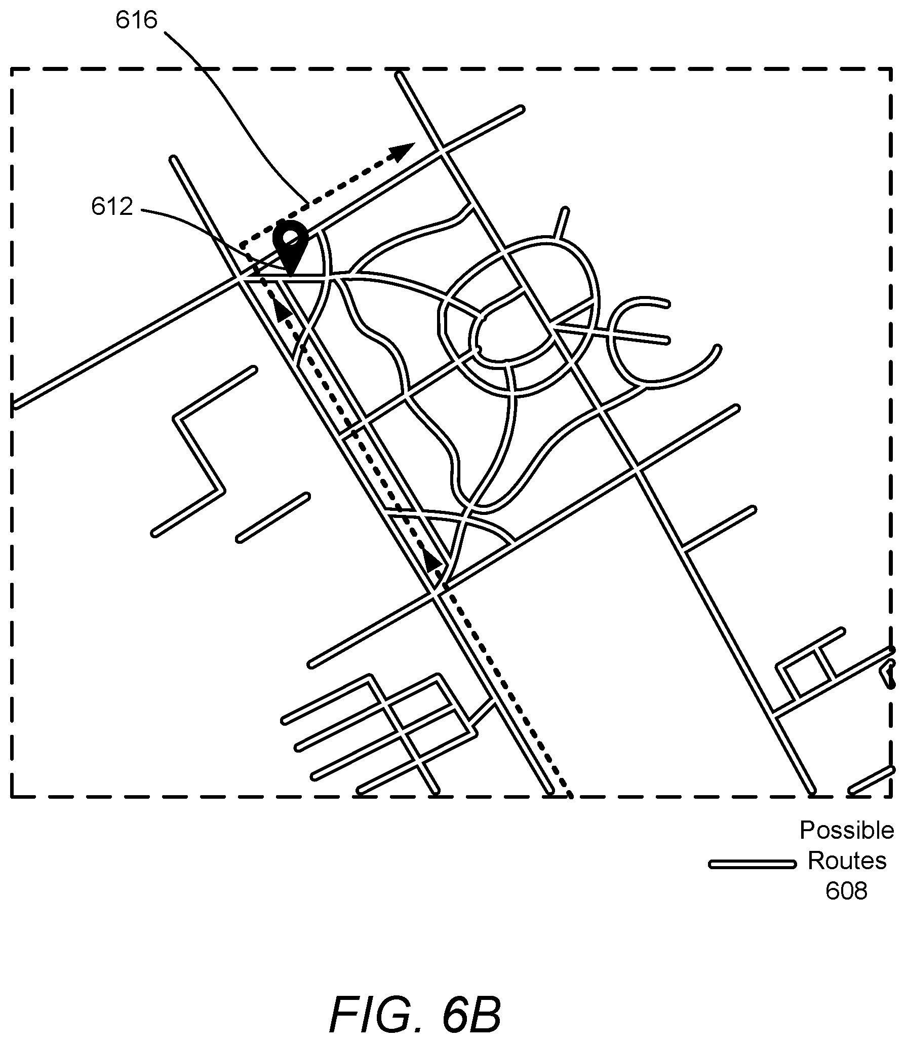 Patent US12492916 Figure 8 – Positioning operation based on filtered map data