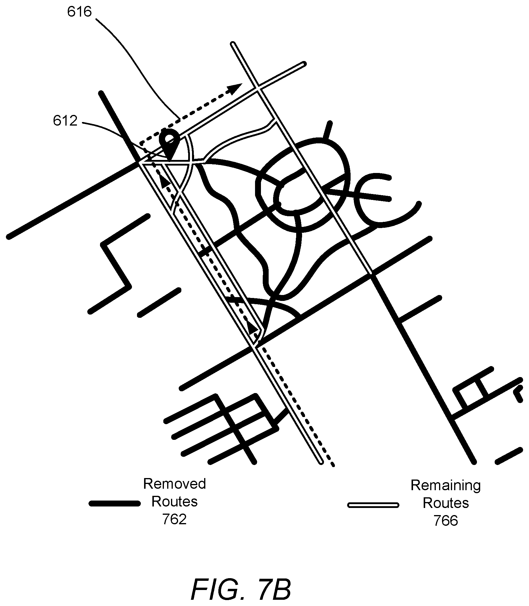 Patent US12492916 Figure 10 – Positioning operation based on filtered map data