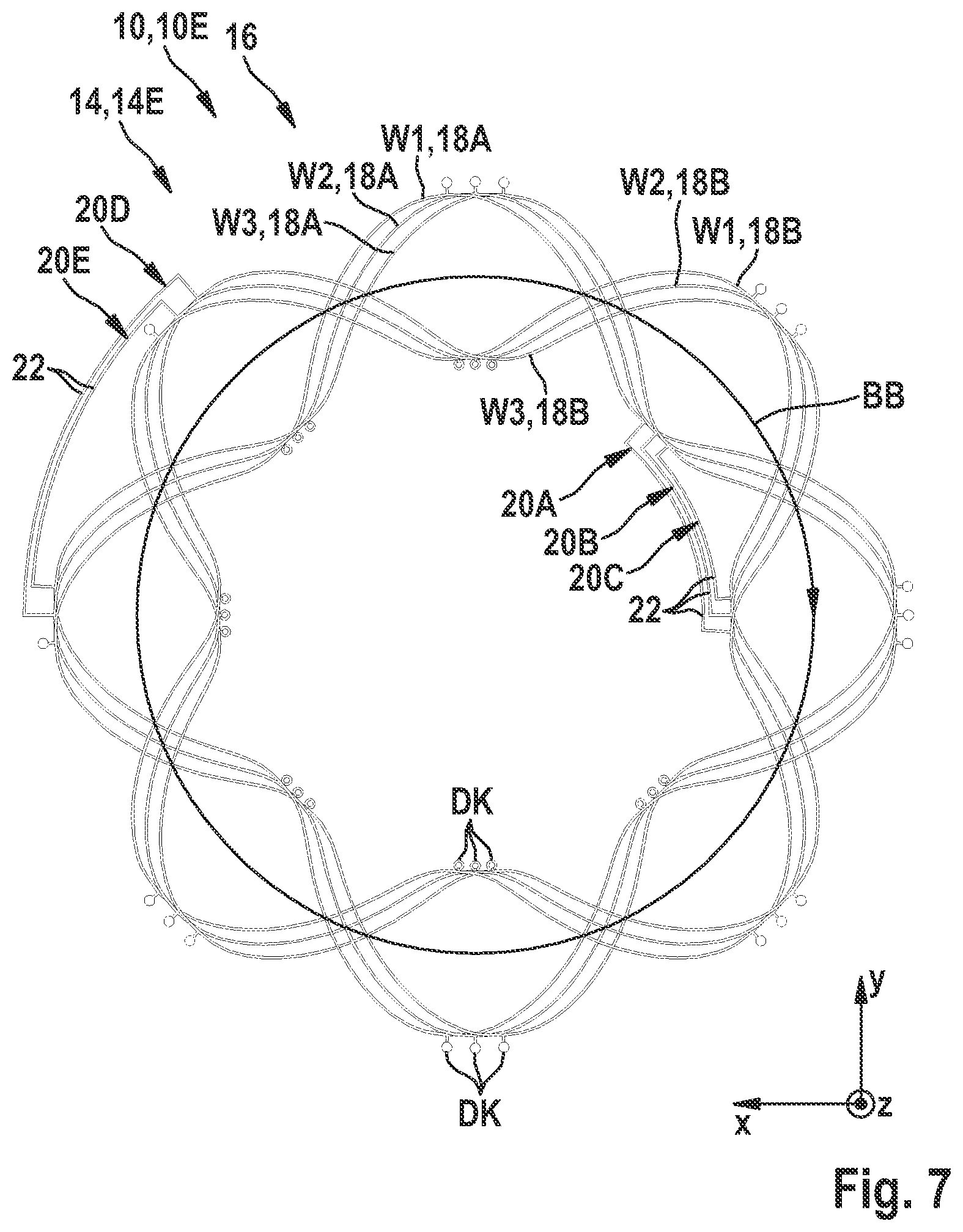Patent US12492918 Figure 7 – Measured value acquisition device for an inductive sensor arrangement