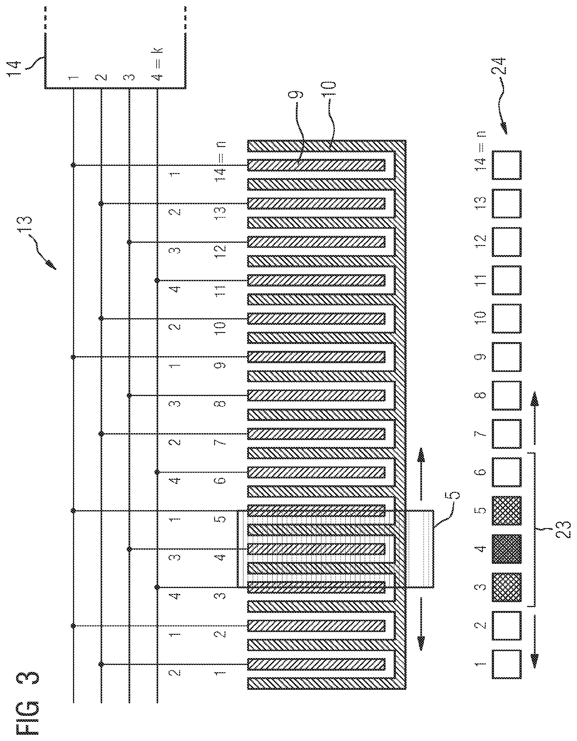 Patent US12492920 Figure 3 – Capacitive reading device for a pointer instrument