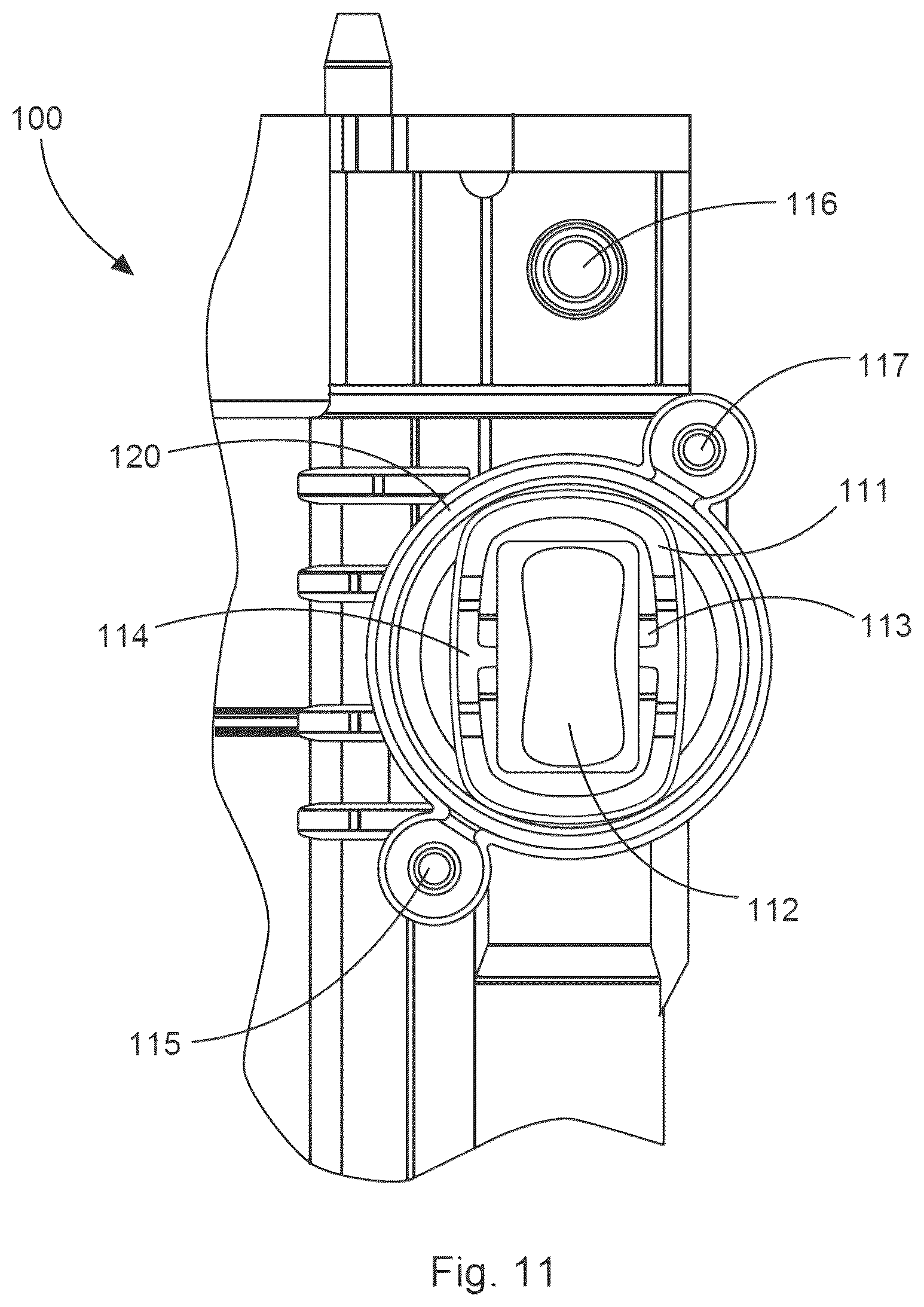 Patent US12492923 Figure 12 – Bearing component for flow sensor, flow measuring unit, and domestic appliance