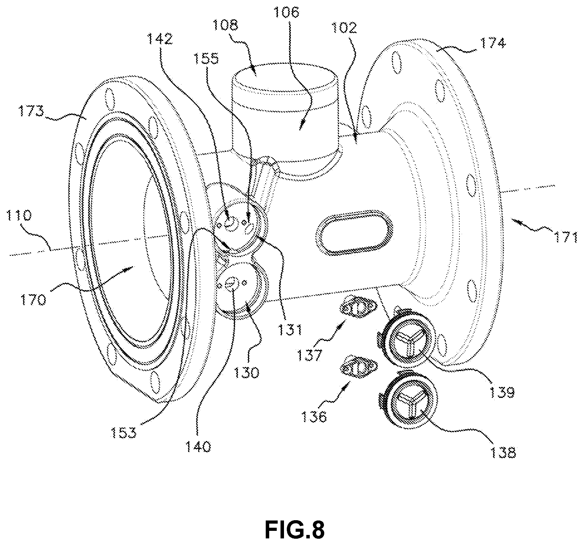 Patent US12492928 Figure 8 – Flow meter and assembly method therefor