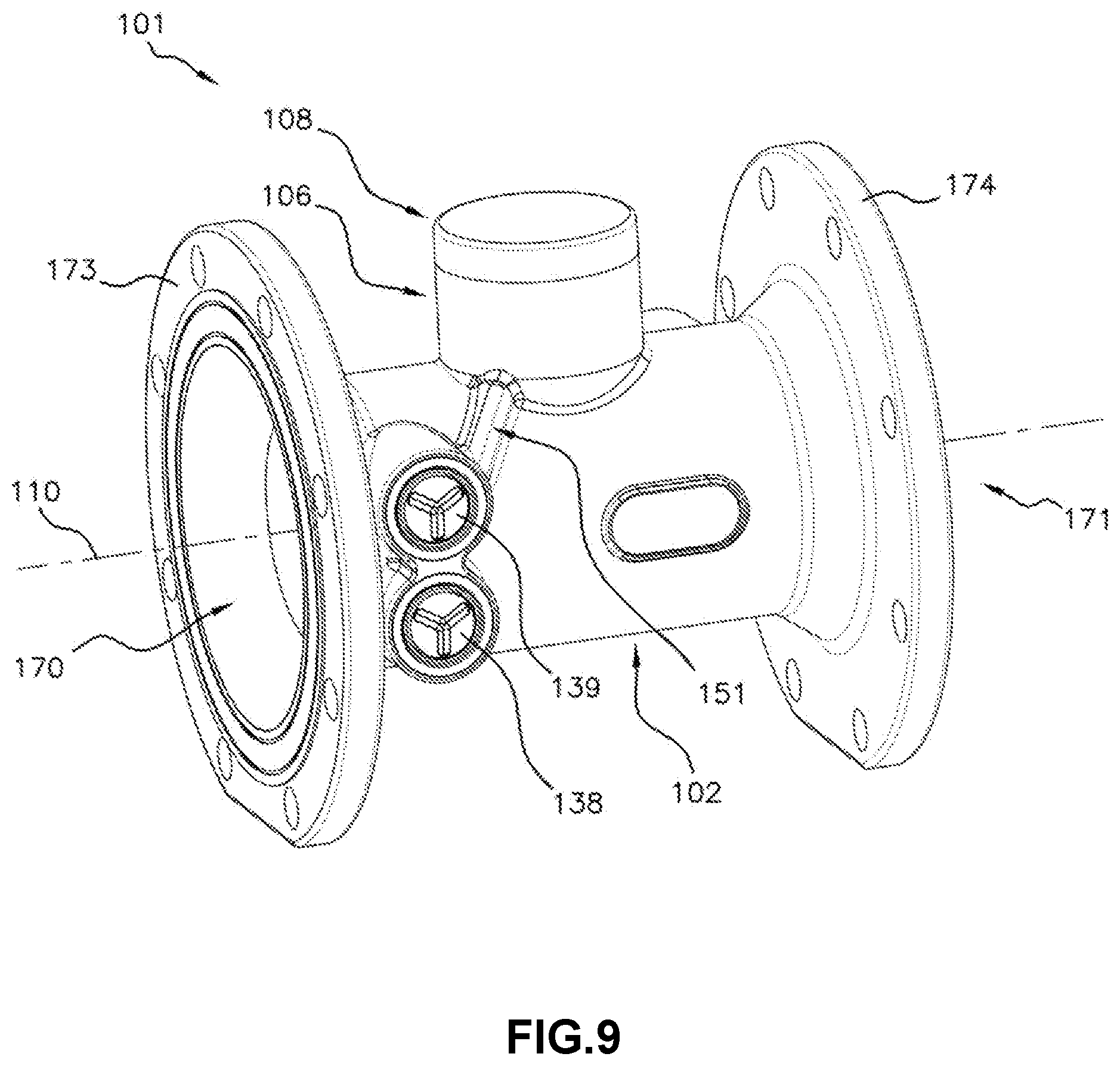 Patent US12492928 Figure 9 – Flow meter and assembly method therefor