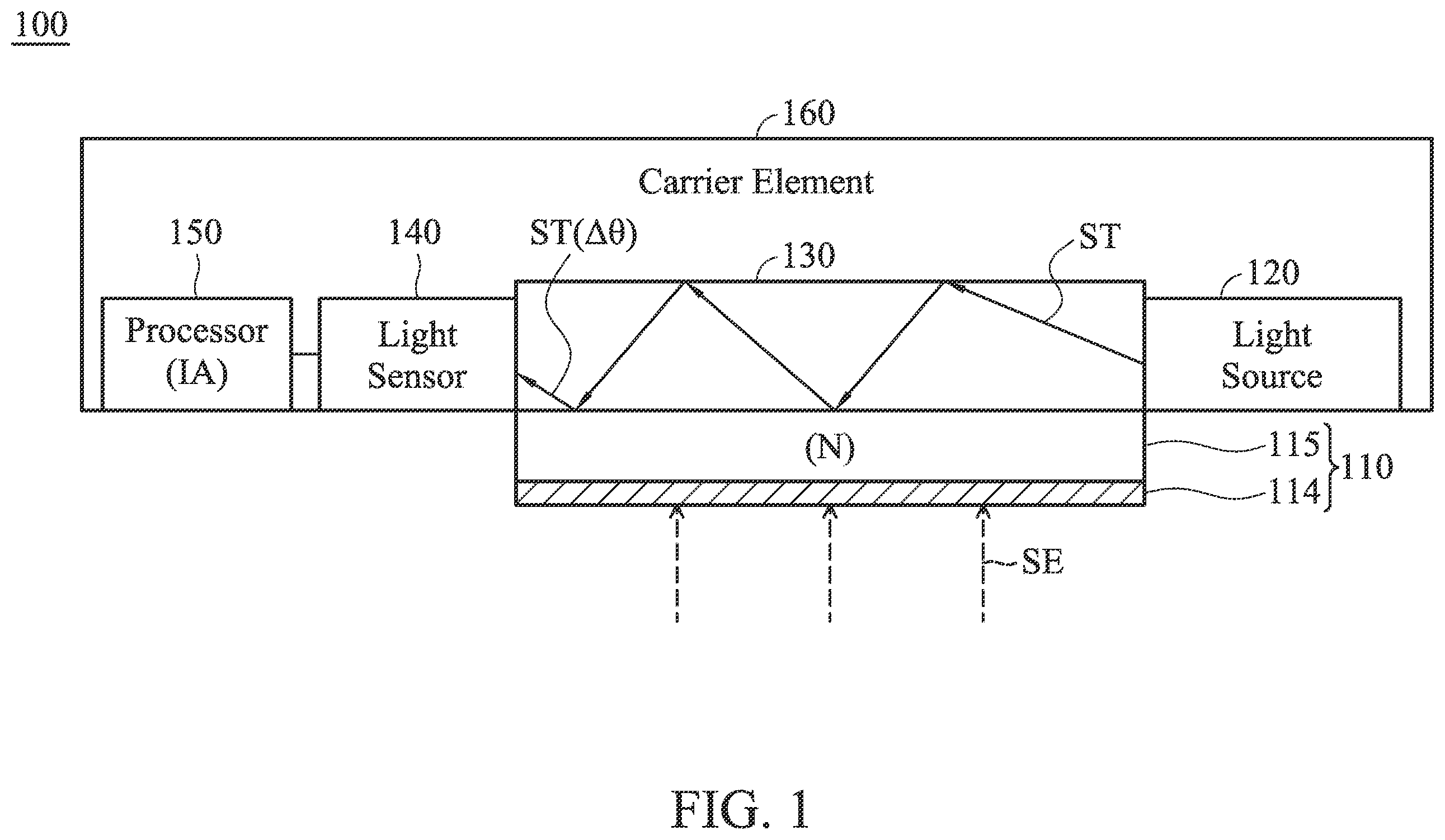 Patent US12492936 — Wearable device and communication method for enhancing detection accuracy — Figure 1