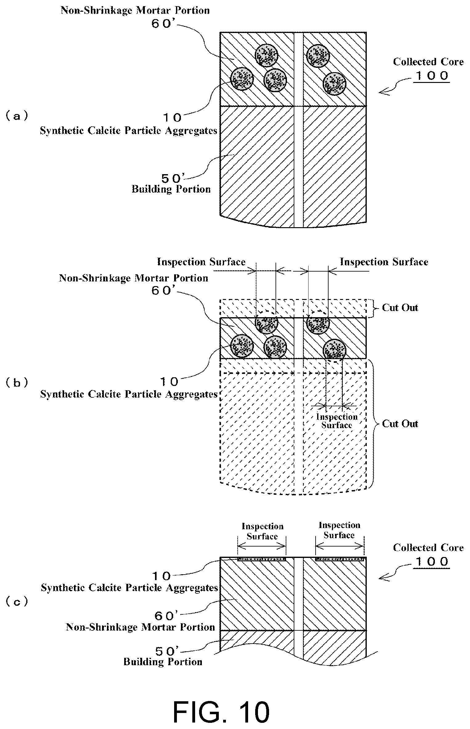 Patent US12492950 Figure 10 – Estimation method of stress and strain history in cement-based composite materials and calcite particle aggregates