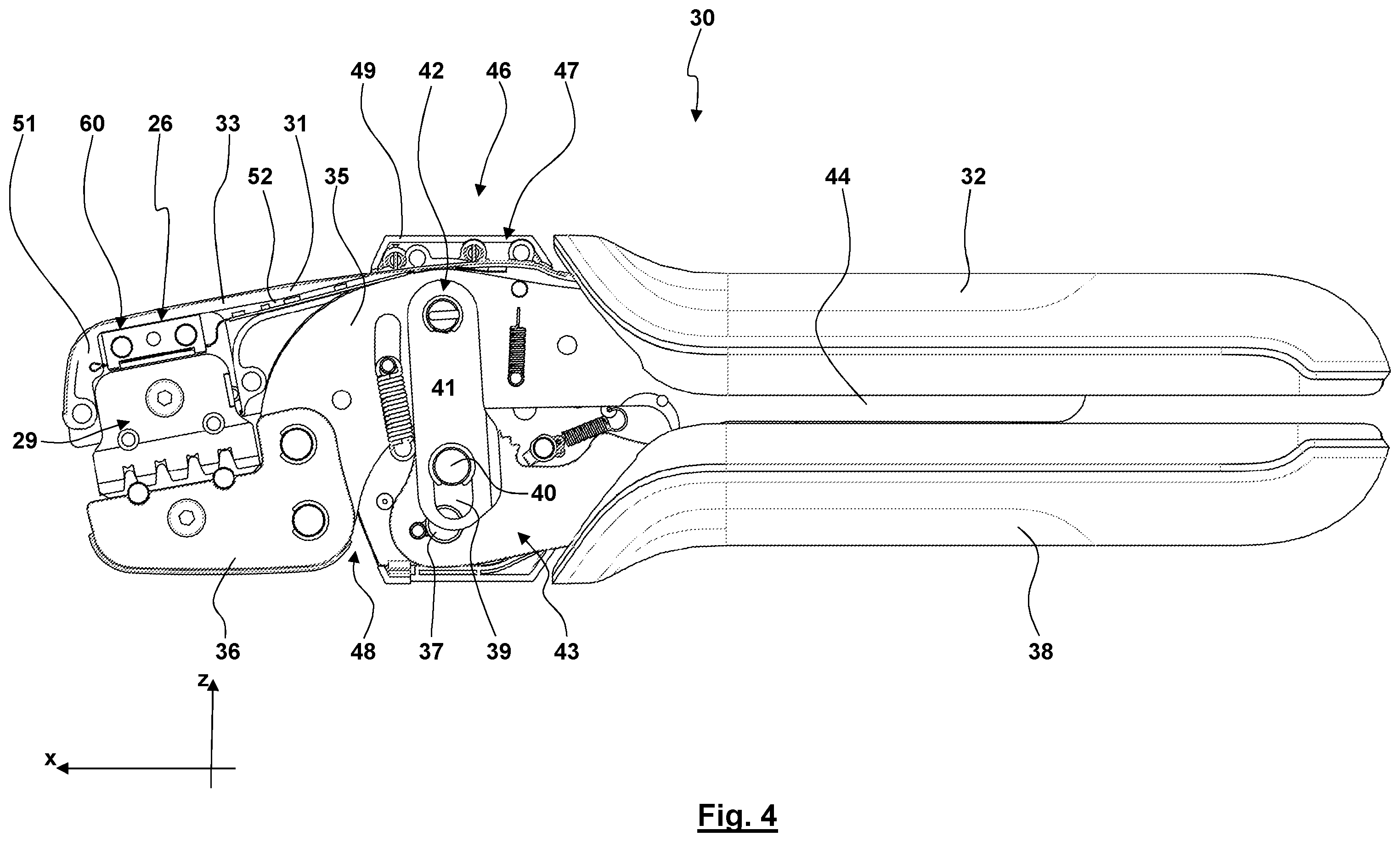 Patent US12492952 Figure 4 – Force sensors for crimping pliers and crimping pliers comprising a force sensor